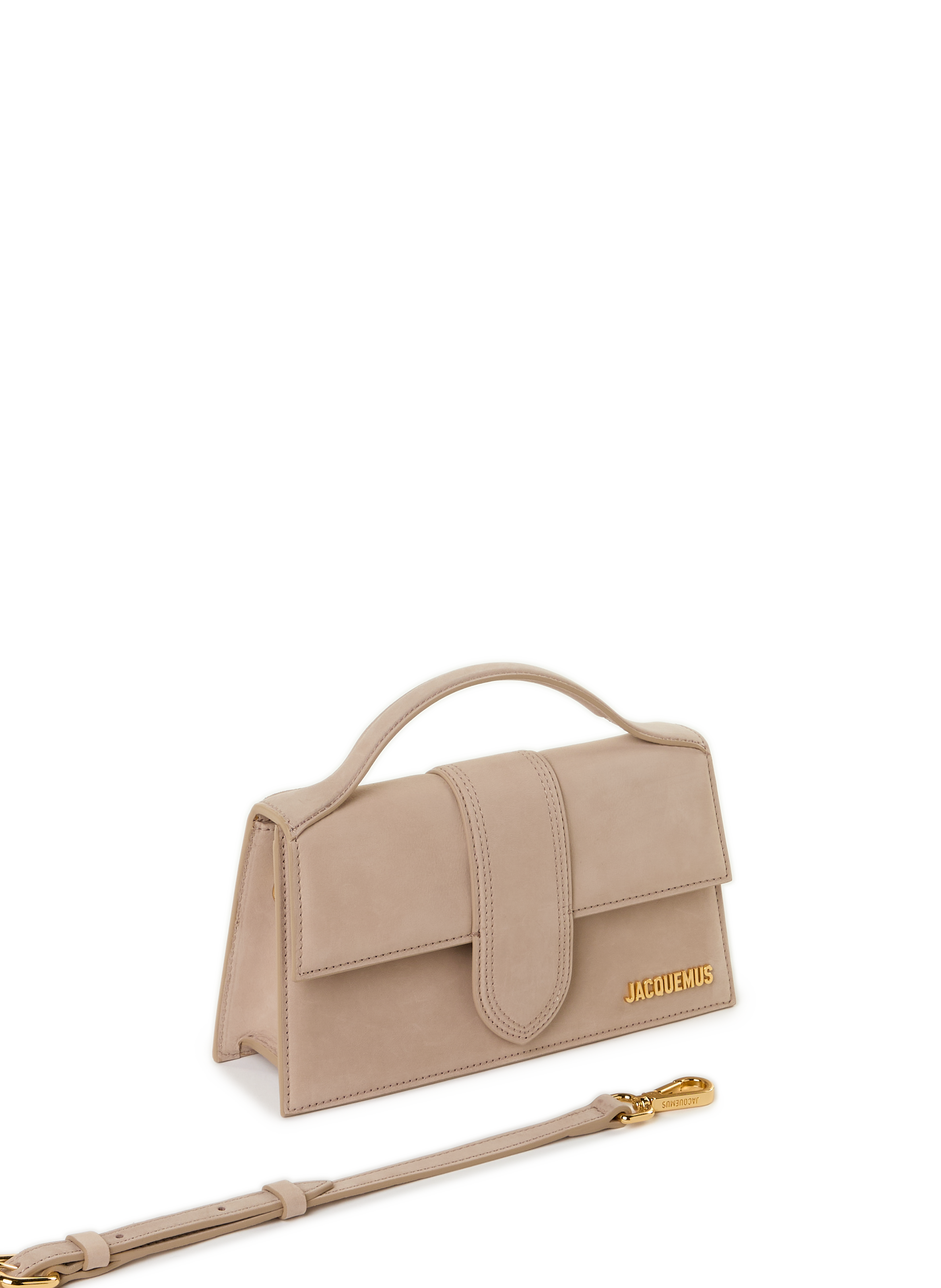 Le grand Bambino en cuir  JACQUEMUS Beige