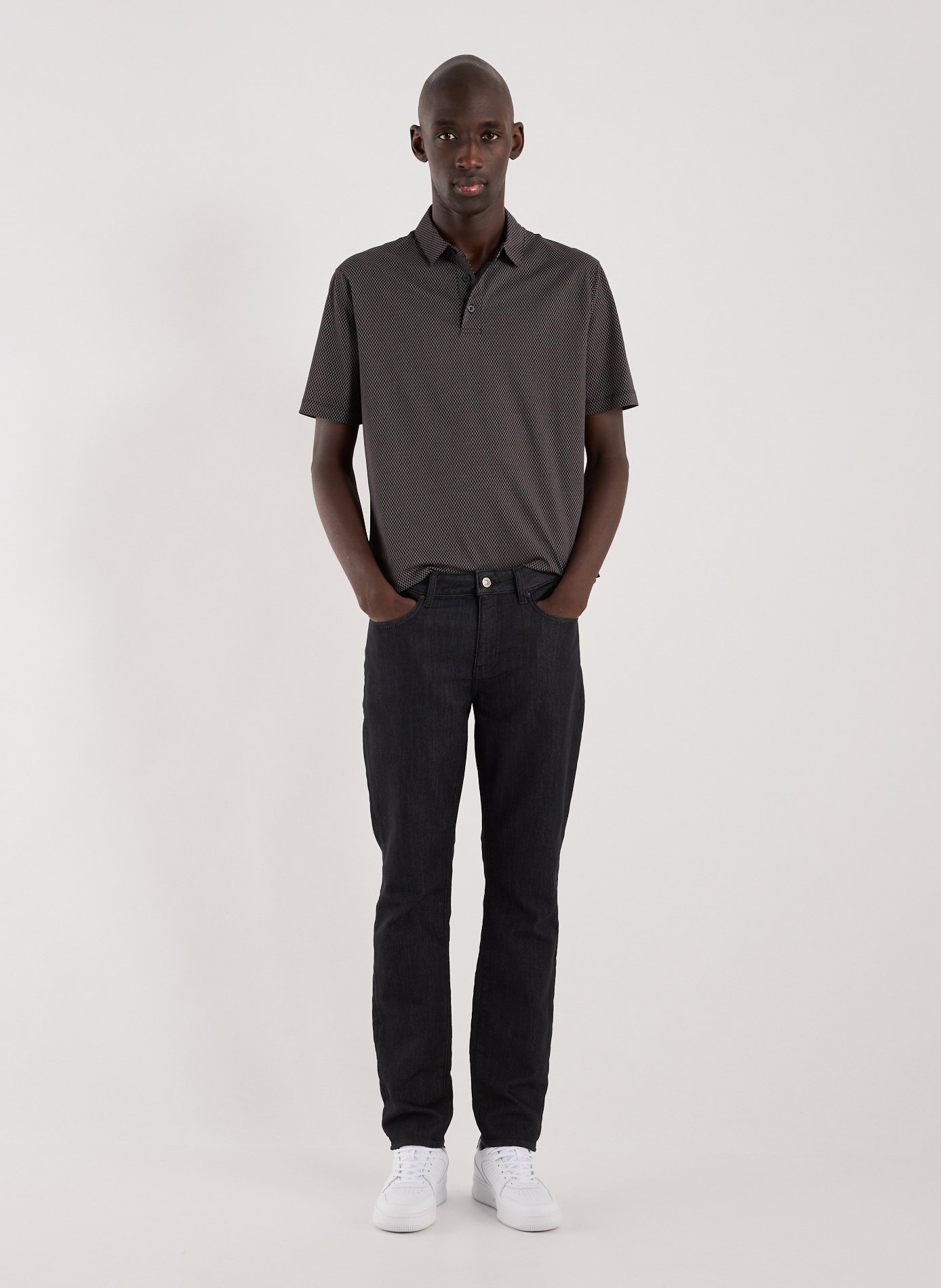 Polo à motif ARMANI EXCHANGE Bleu