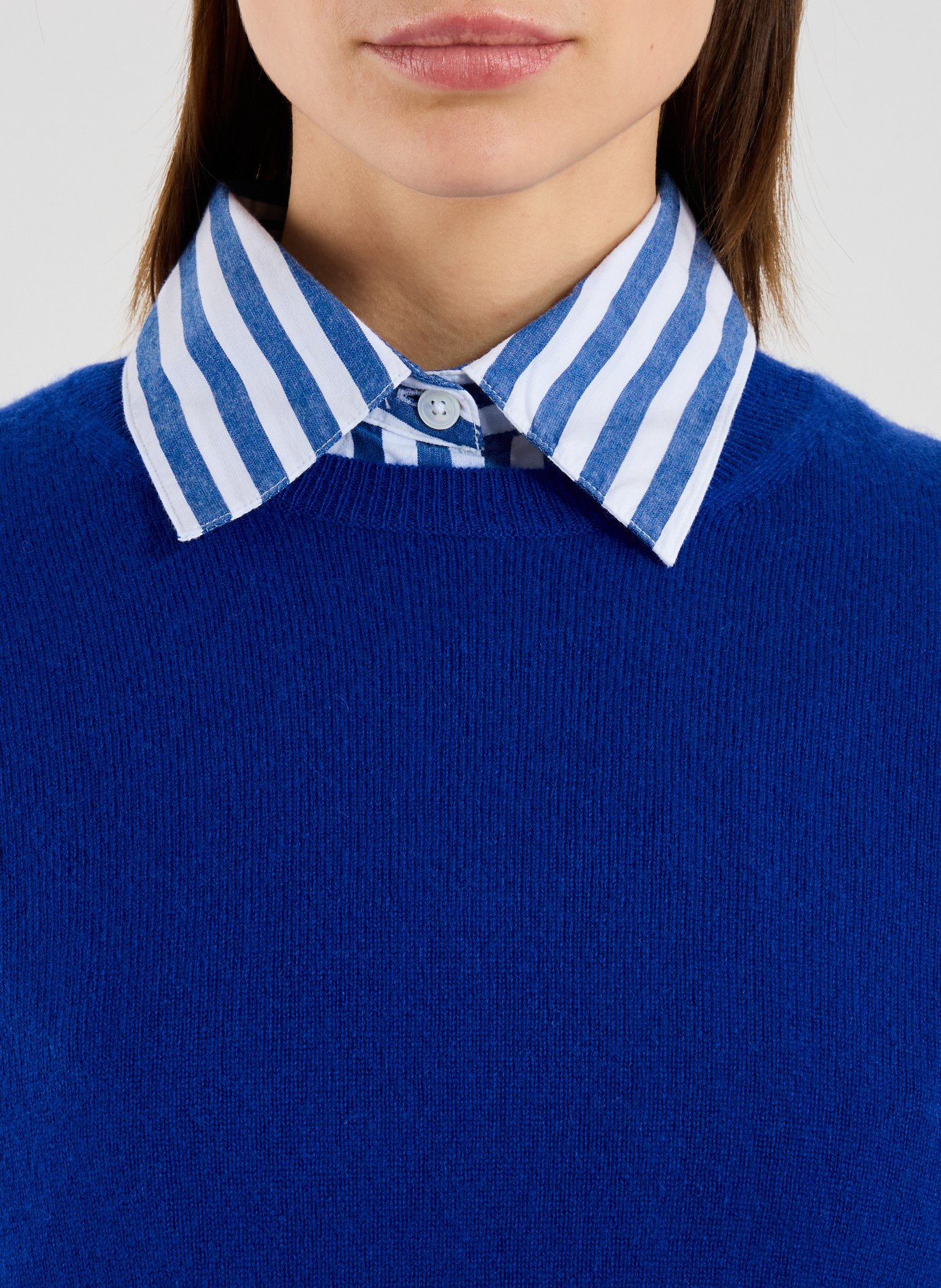 Pull en cachemire  AU PRINTEMPS PARIS Bleu