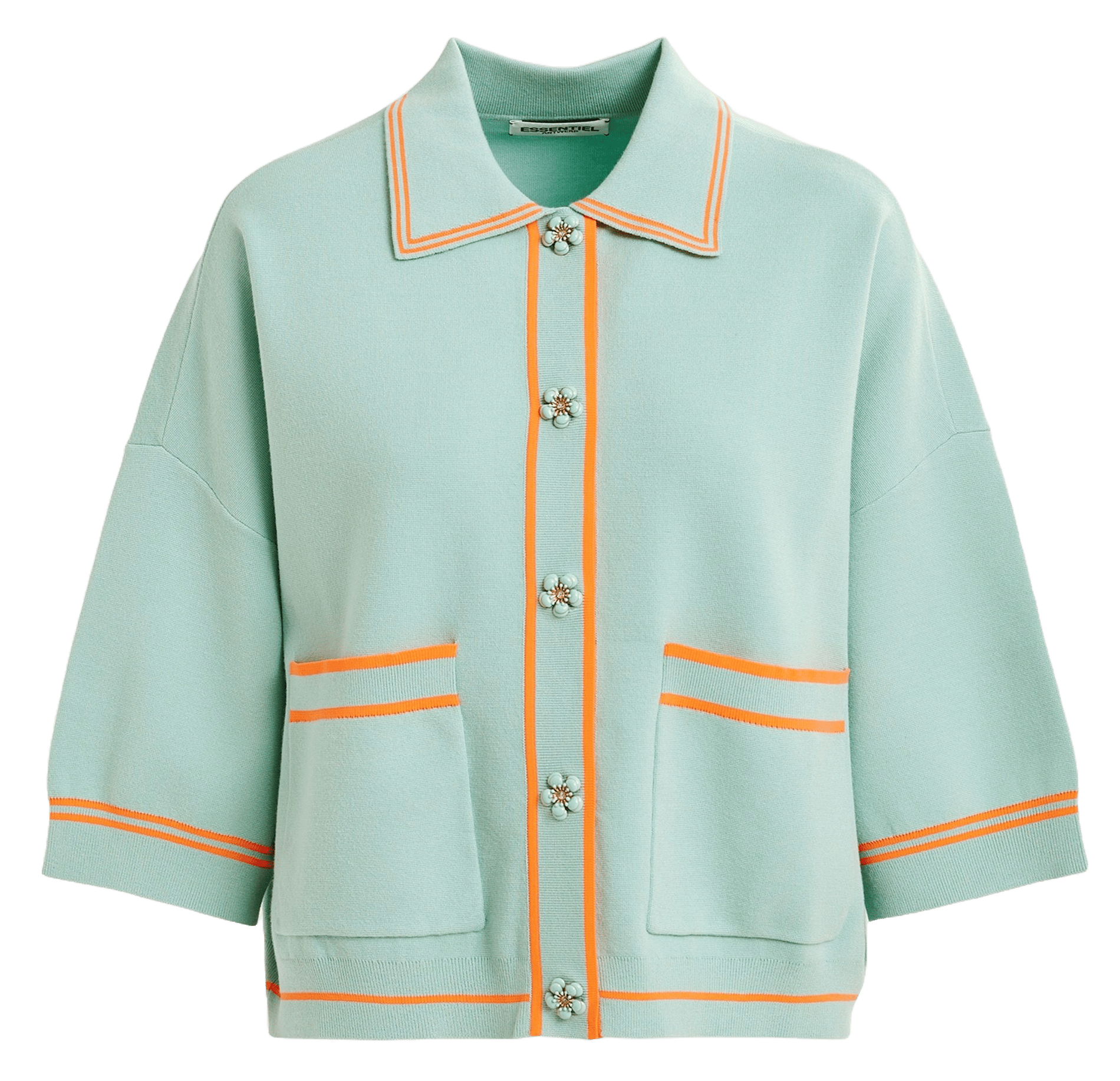 Cardigan ample à boutons fantaisies Ilaria ESSENTIEL ANTWERP Bleu