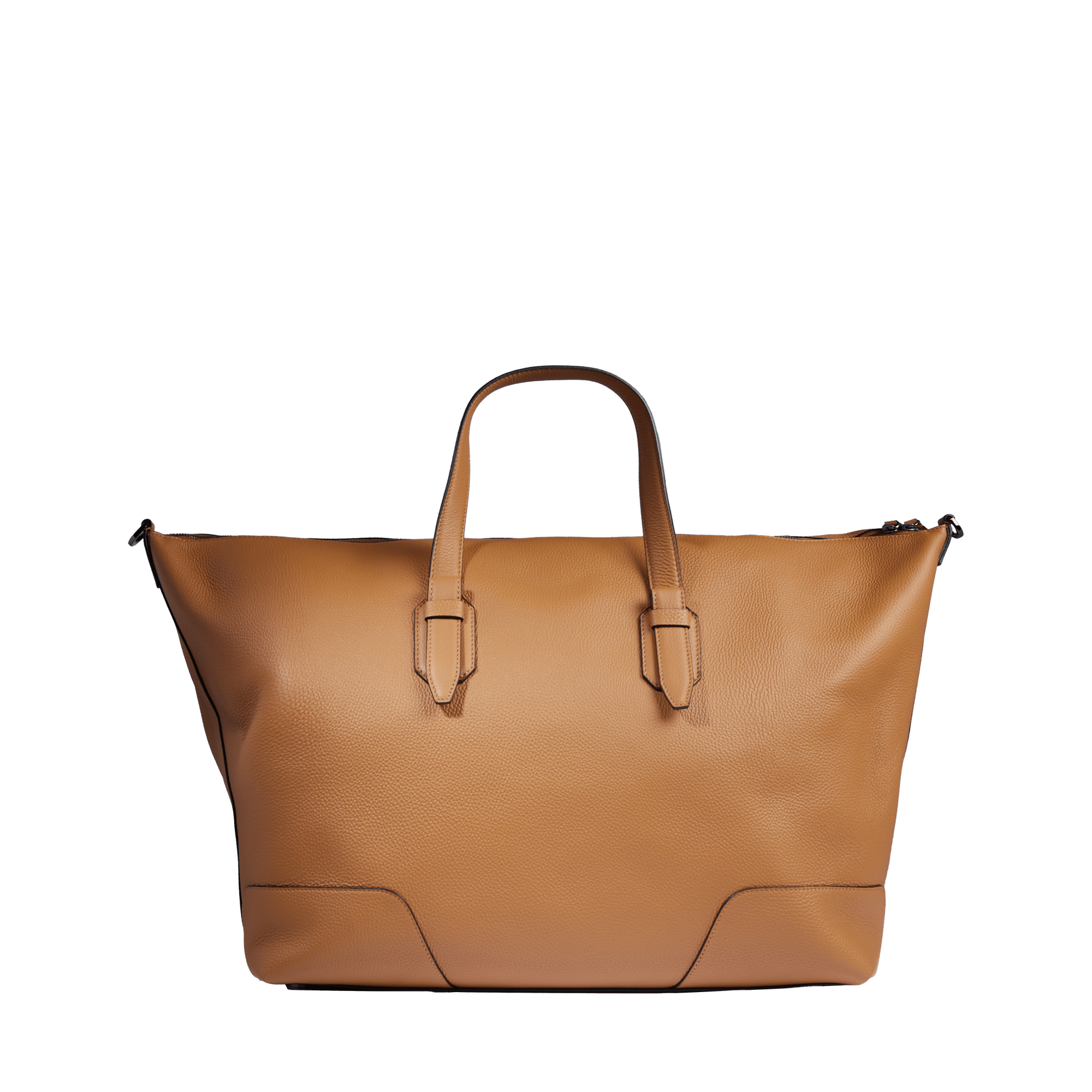 Lancel Charlie leather zip weekend bag LANCEL Brown