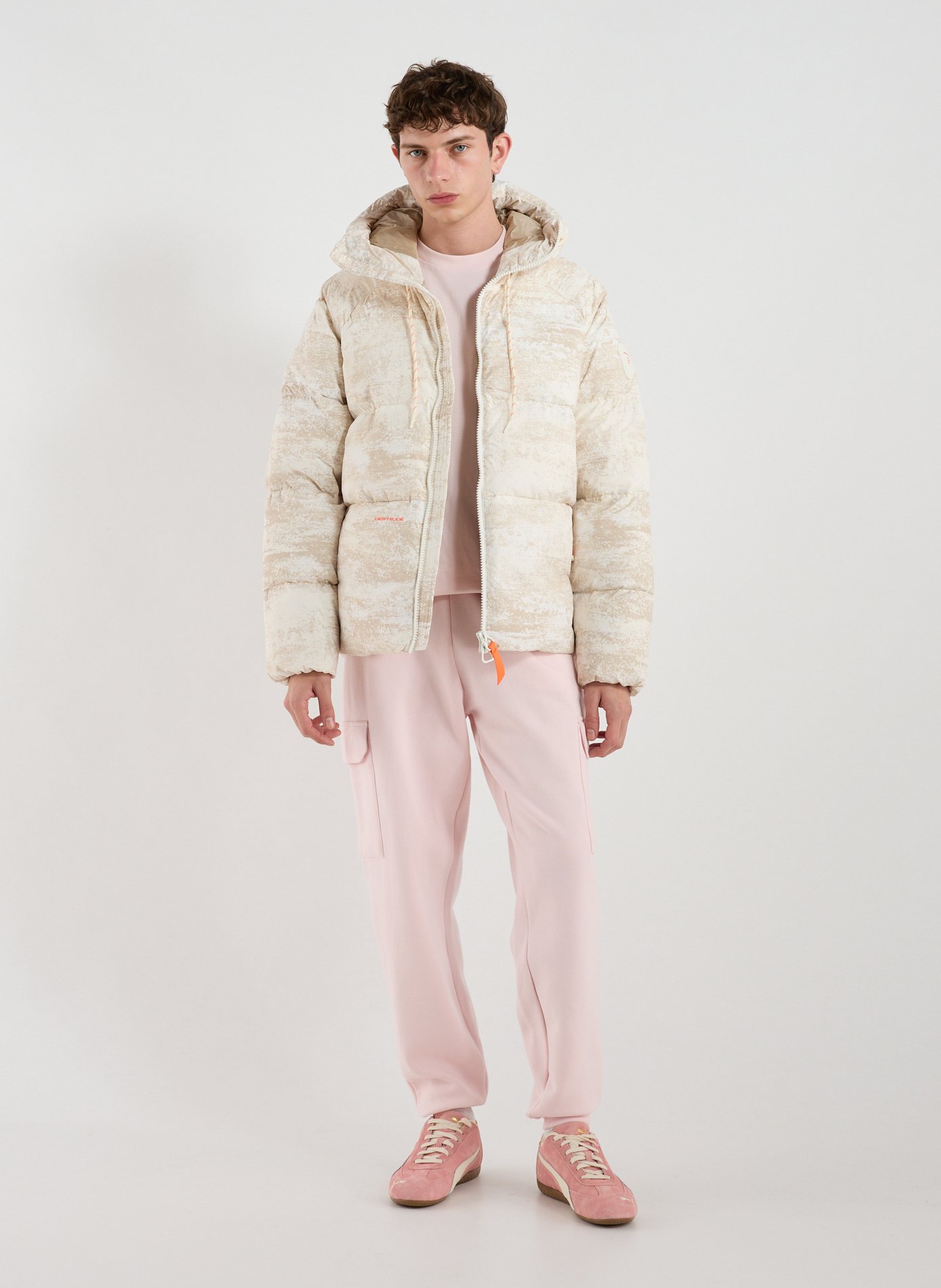 Hooded padded jacket GERTRUDE ET GASTON White