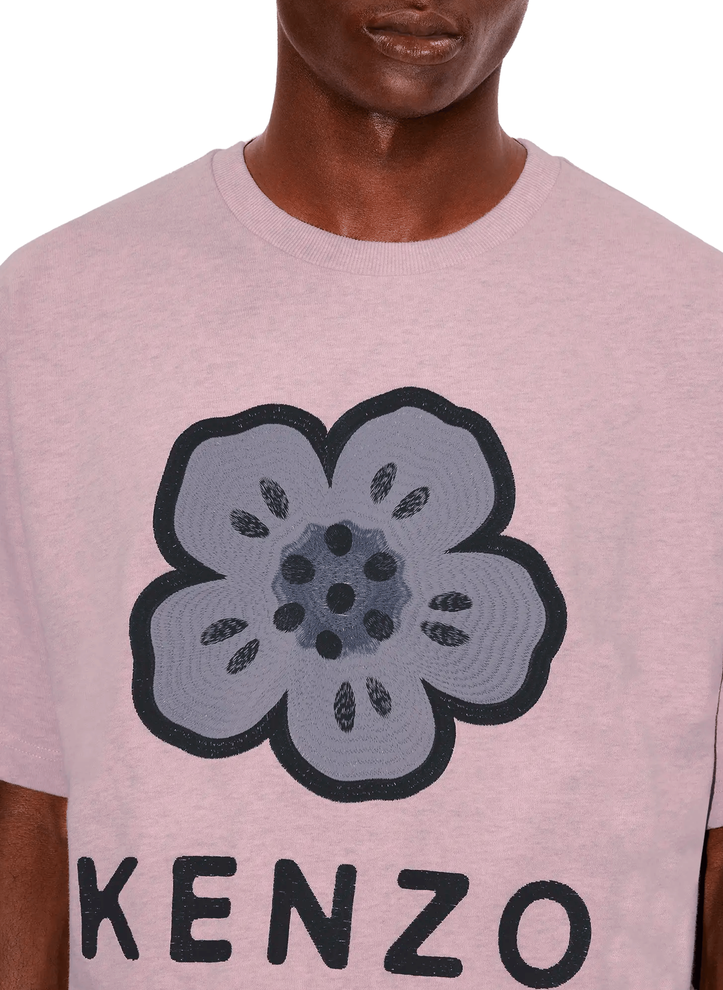 Cotton Logo T-shirt KENZO Pink