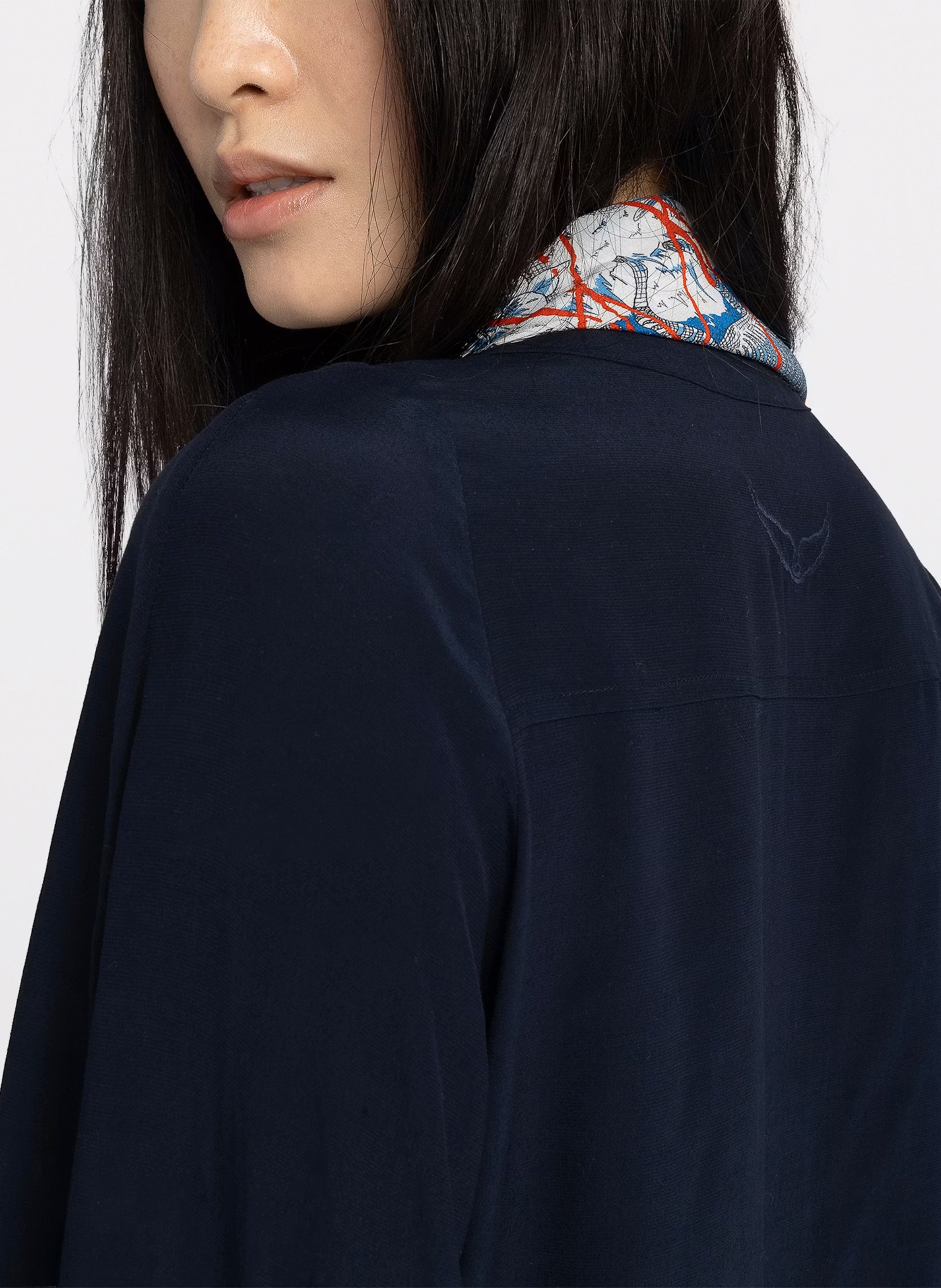 Top droit col v torny ZADIG&VOLTAIRE Bleu