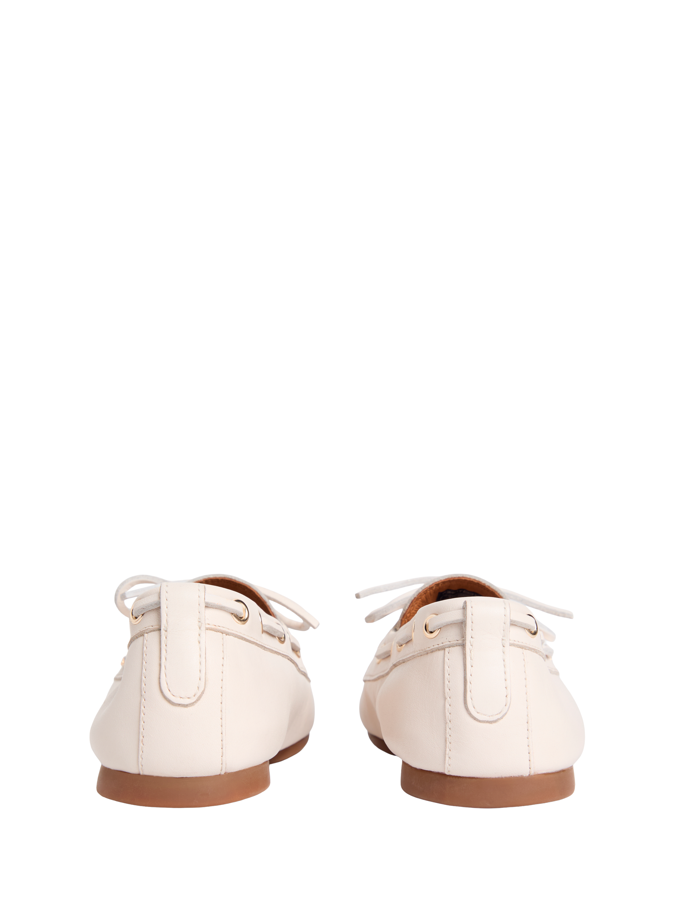 Mocassins en cuir nappa TOMMY HILFIGER Beige