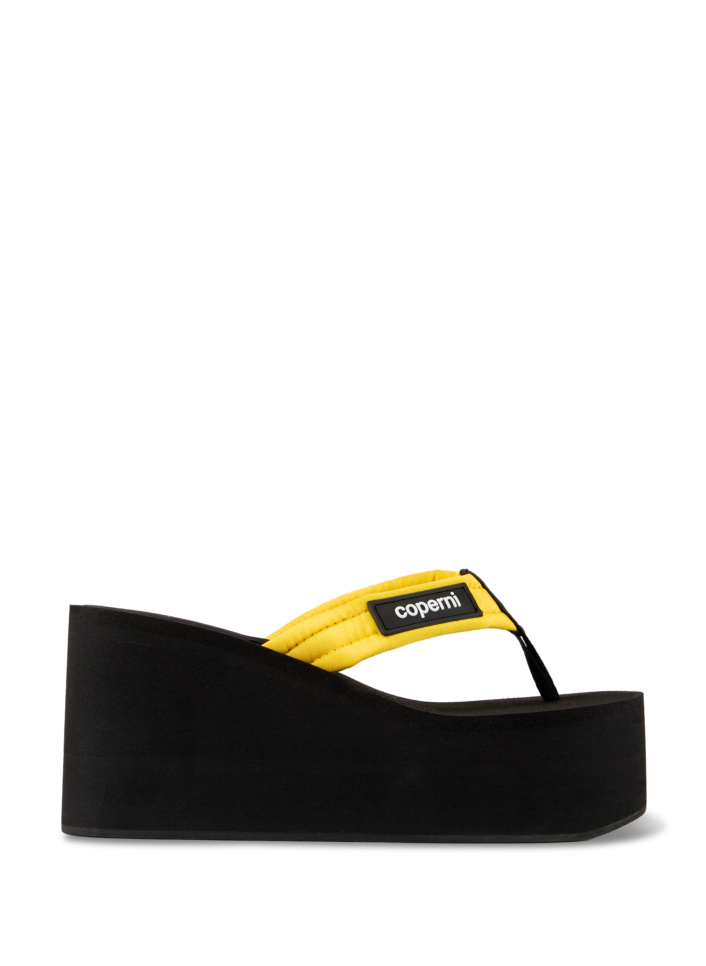 Tongs à semelle compensée COPERNI Jaune