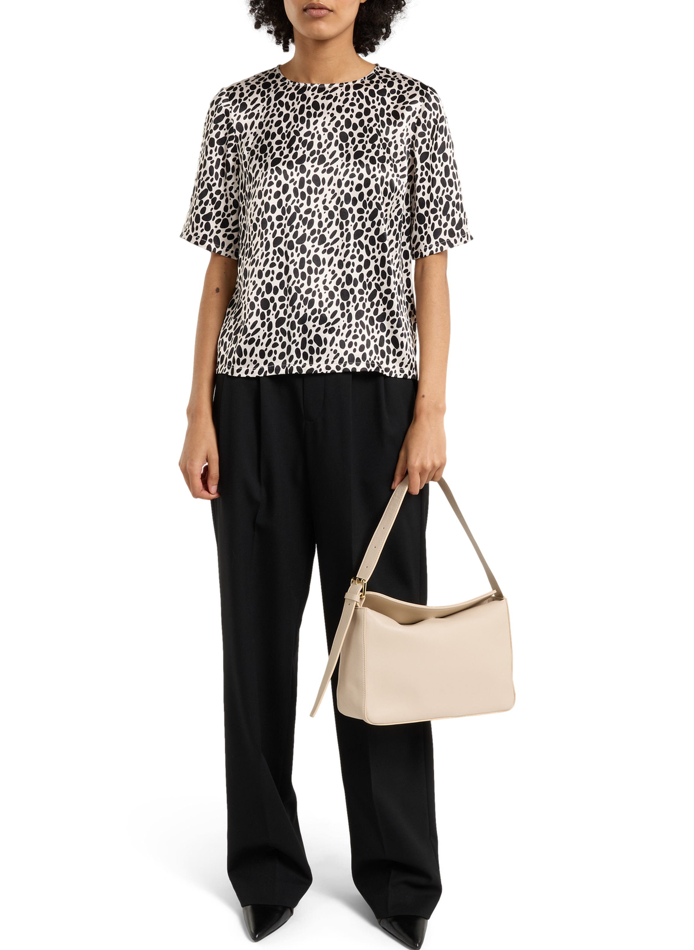 Hope calfskin leather handbag SAISON 1865 Beige