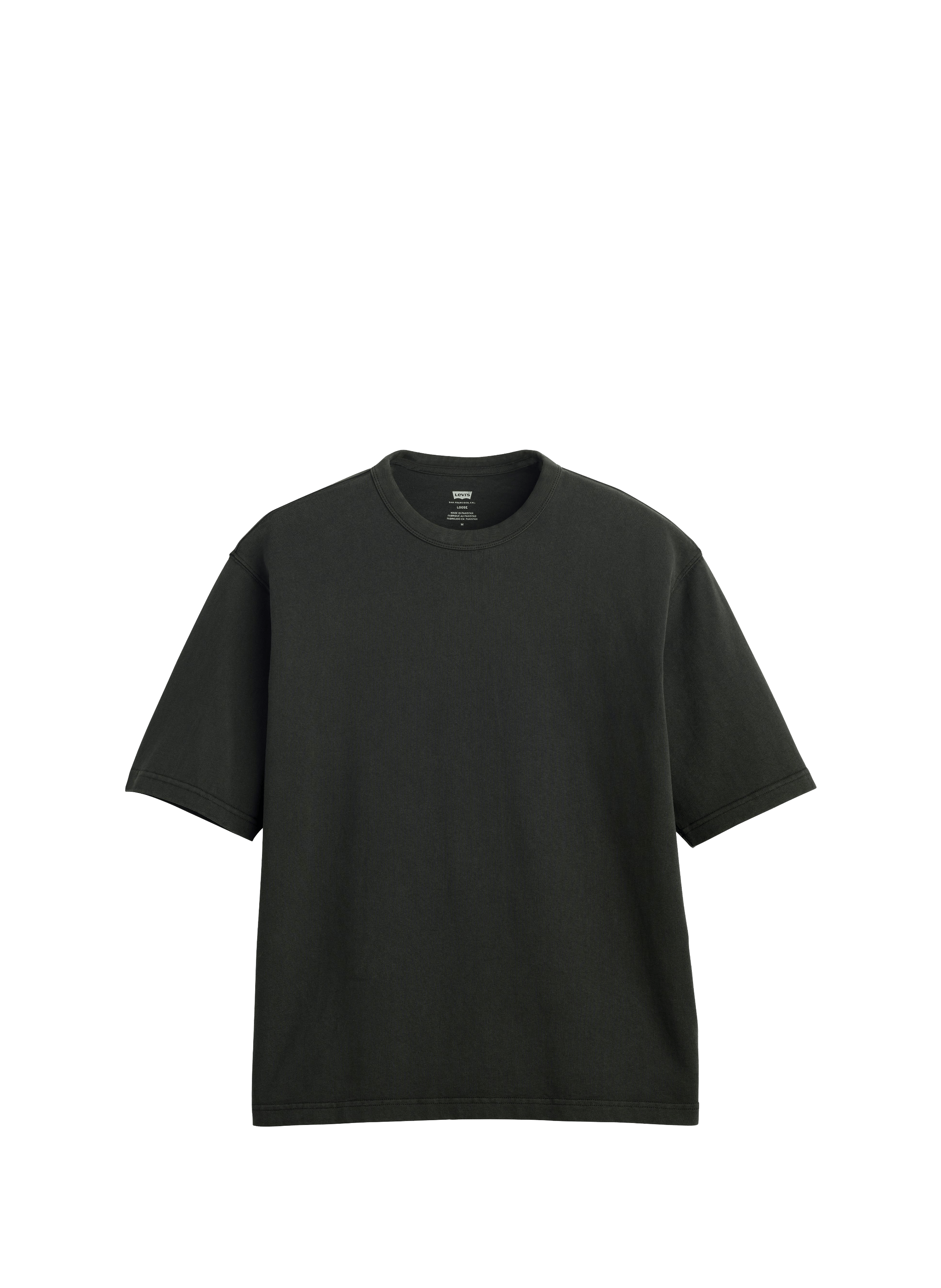 Straight short-sleeved cotton T-shirt LEVI'S Black