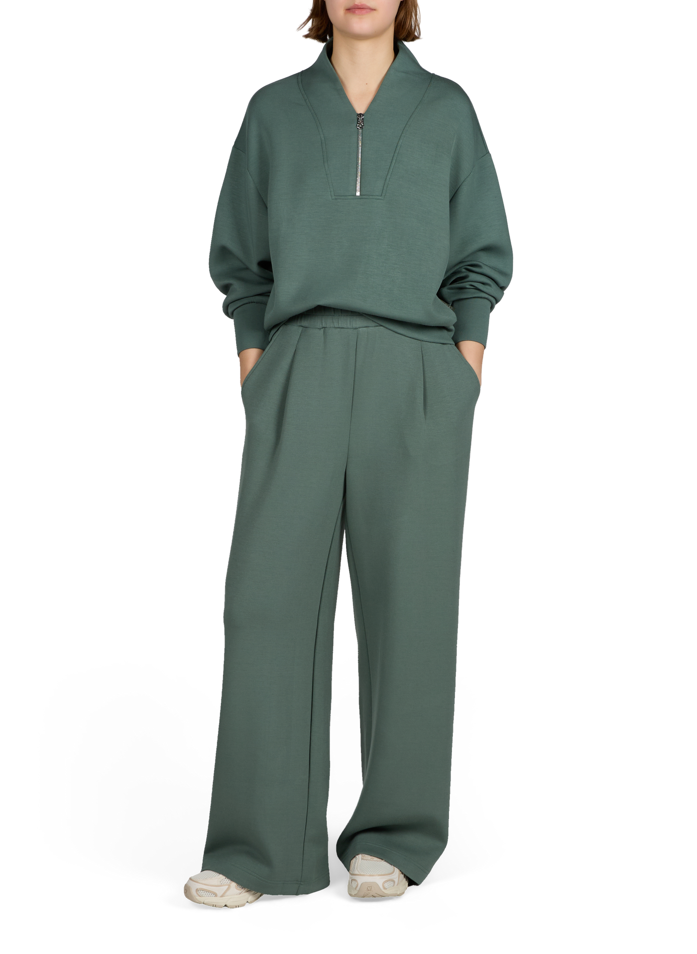 Baskets basses 740 en cuir mélangé NEW BALANCE Beige