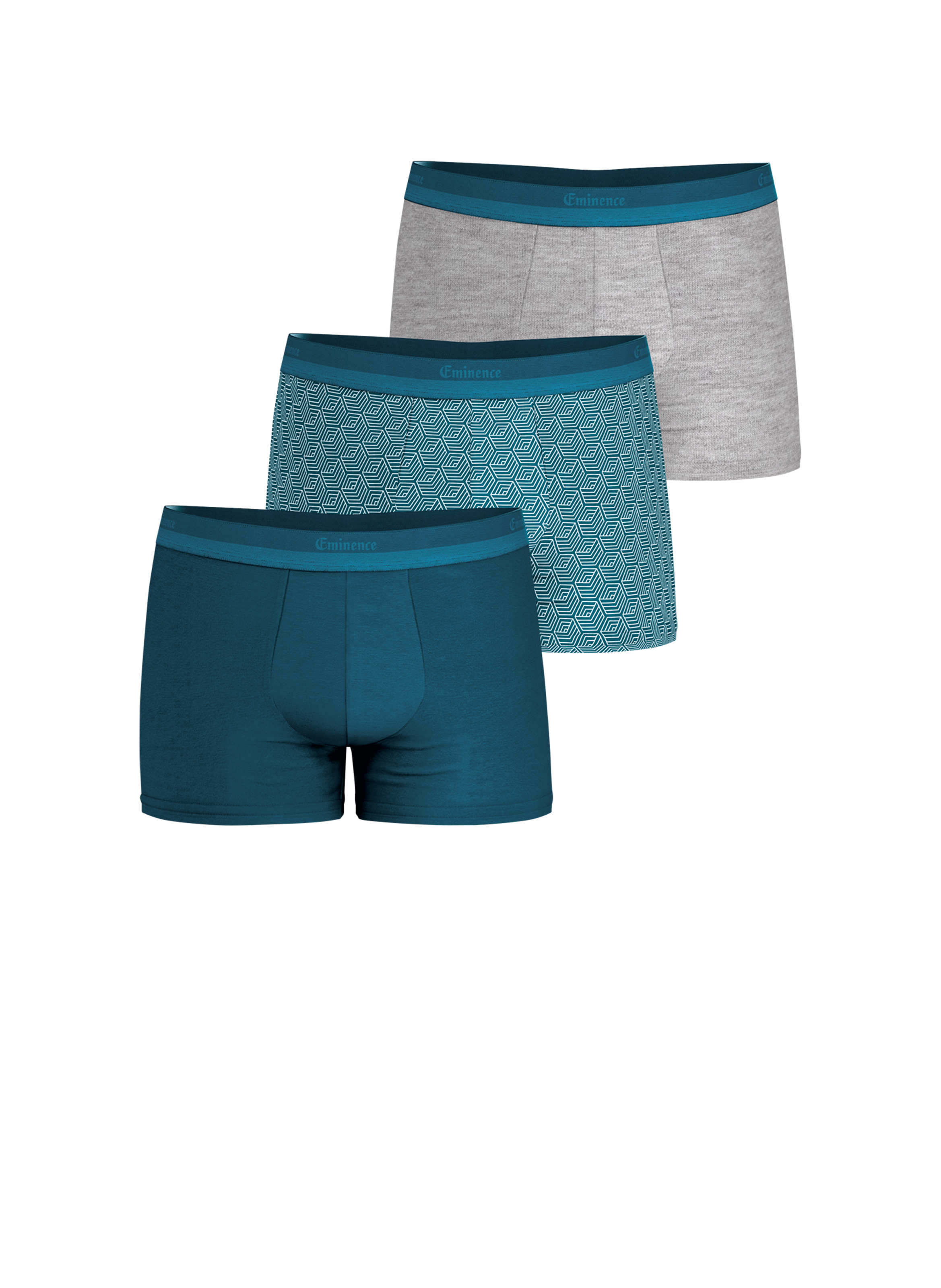 Lot de 3 boxers en coton Studio EMINENCE Multicolore