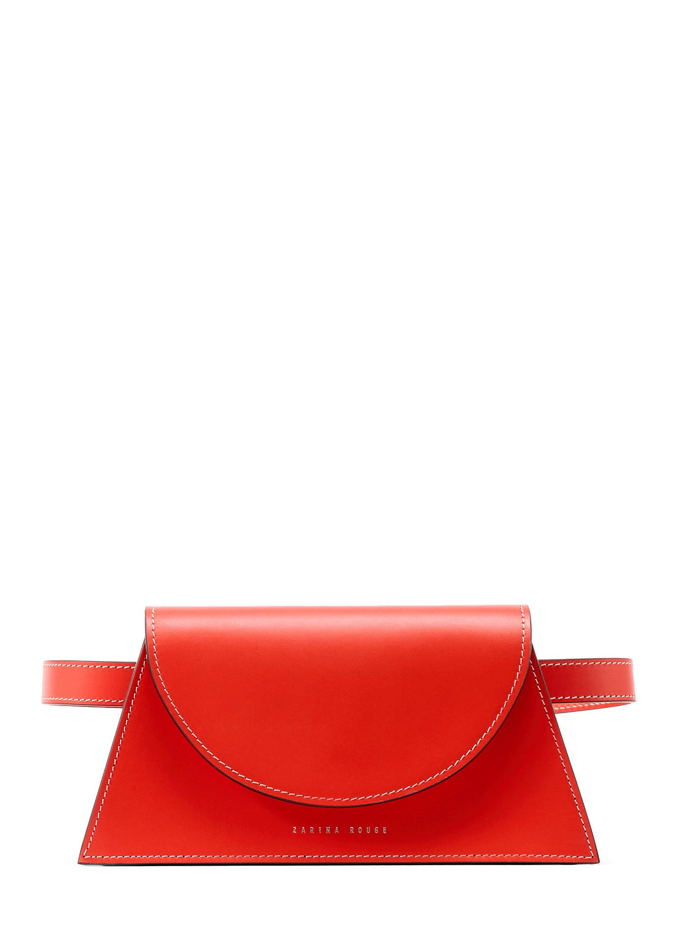 Sac uni en cuir ZARINA ROUGE Orange