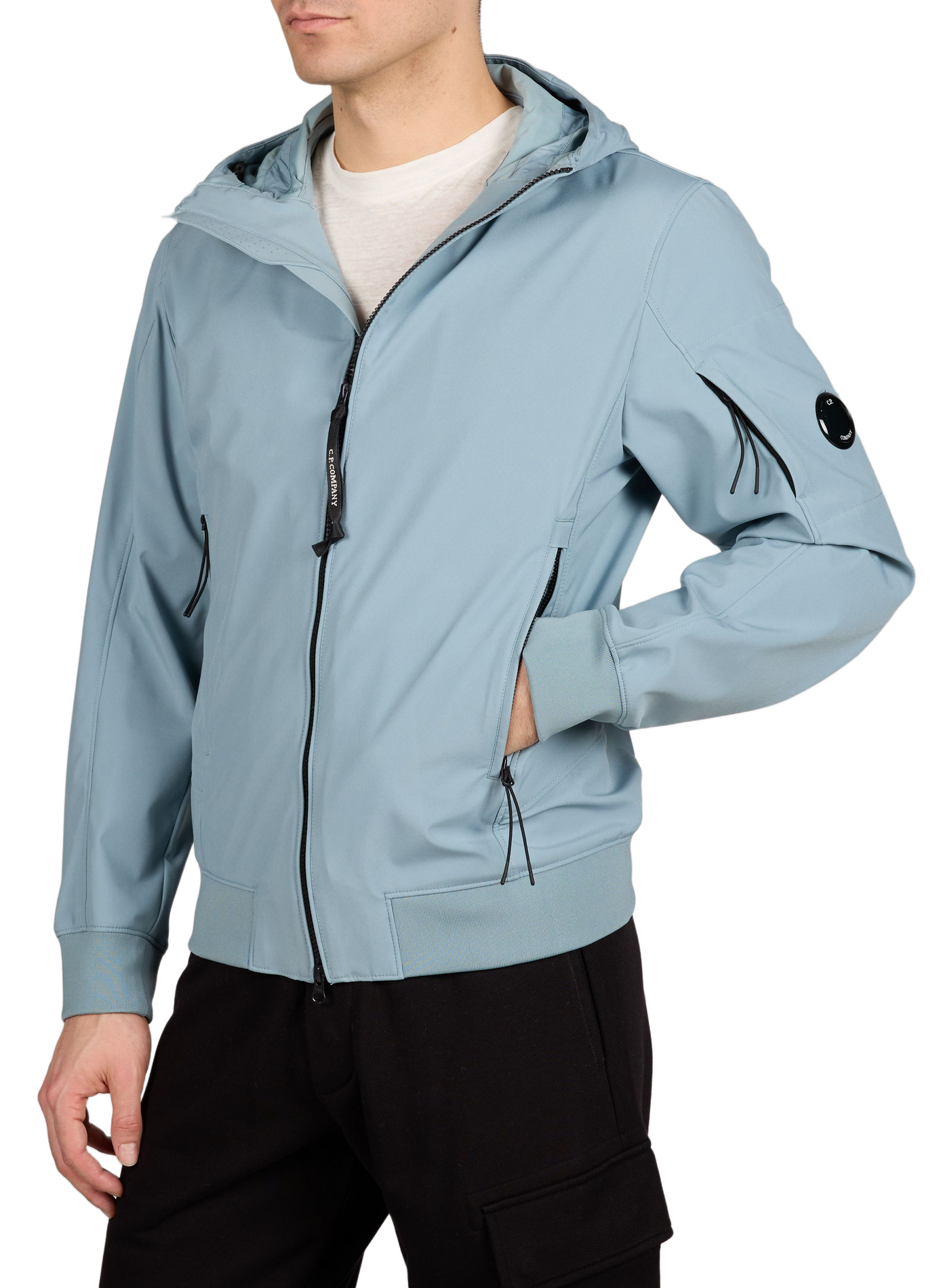 Veste zippée à capuche CP COMPANY Bleu