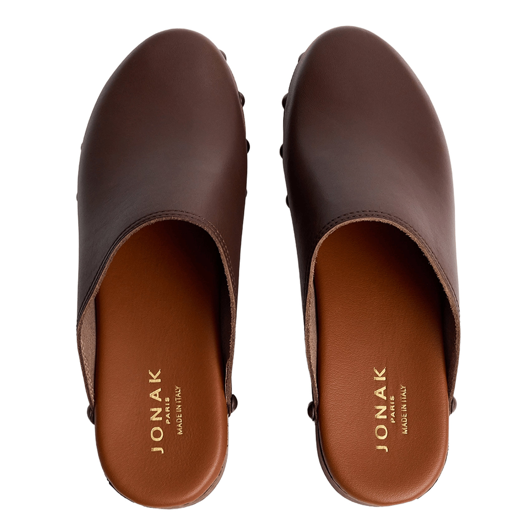 Sabots en cuir naky JONAK Marron