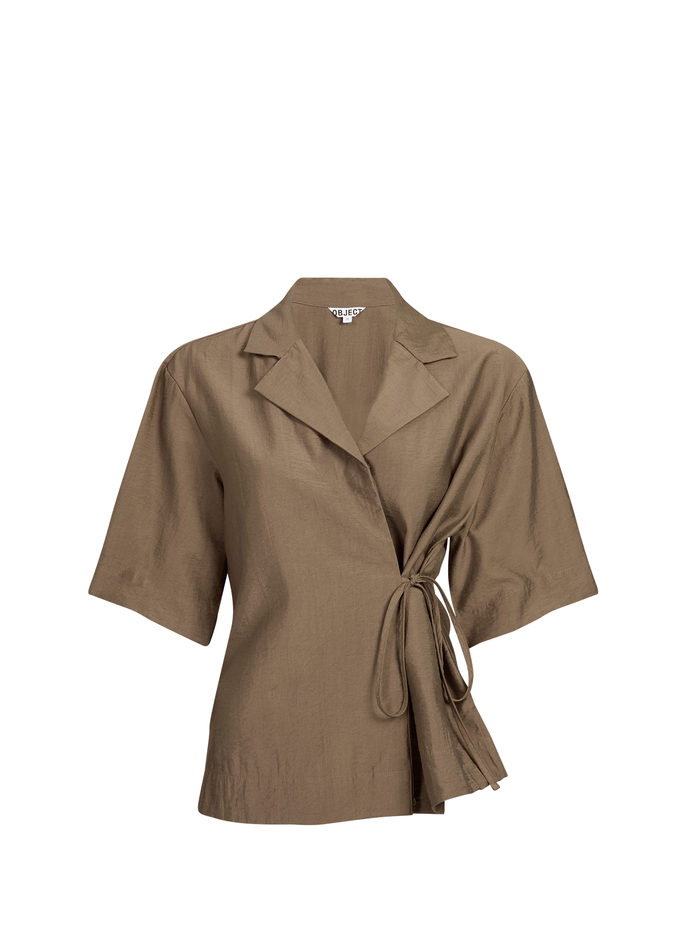 Chemise à manches courtes Tabby OBJECT Marron