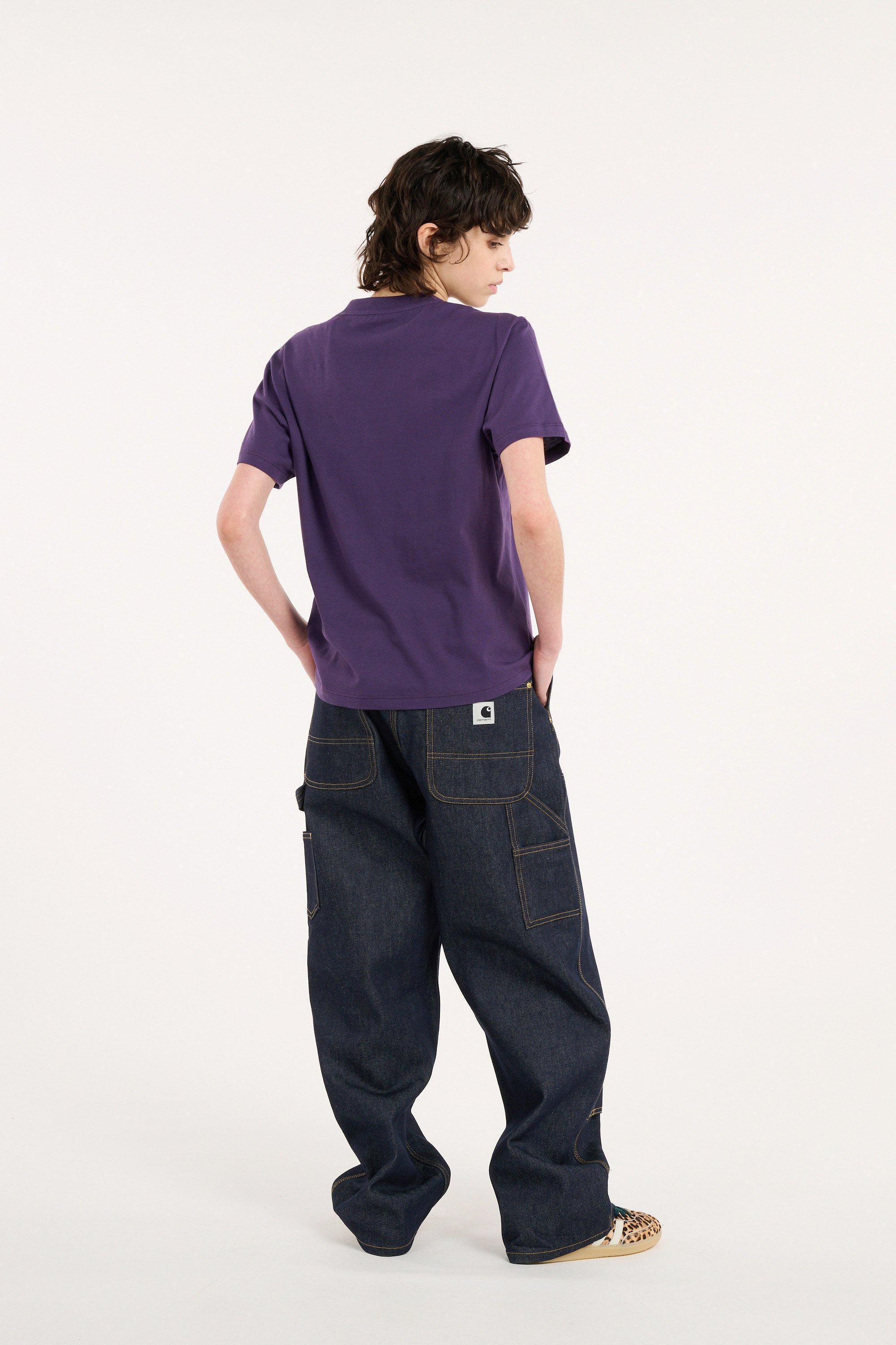 Jean w' brandon double knee pant CARHARTT WIP Bleu