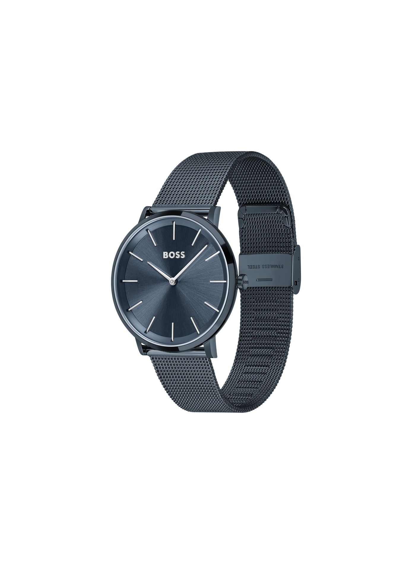 Quarz-Uhr Skyliner aus Edelstahl BOSS MONTRES Blau