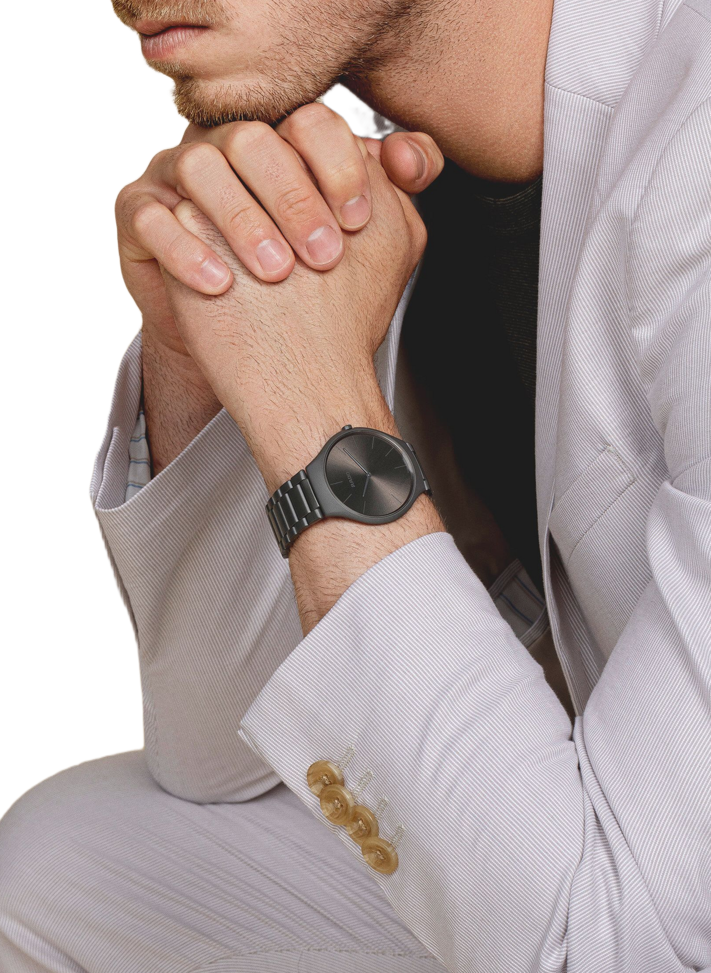 Montre quartz en céramique RADO Gris