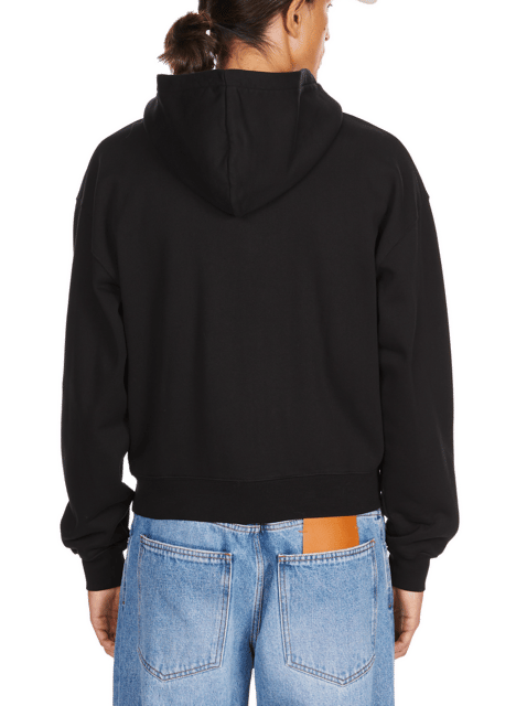 Cotton zip-up hoodie  JACQUEMUS Black