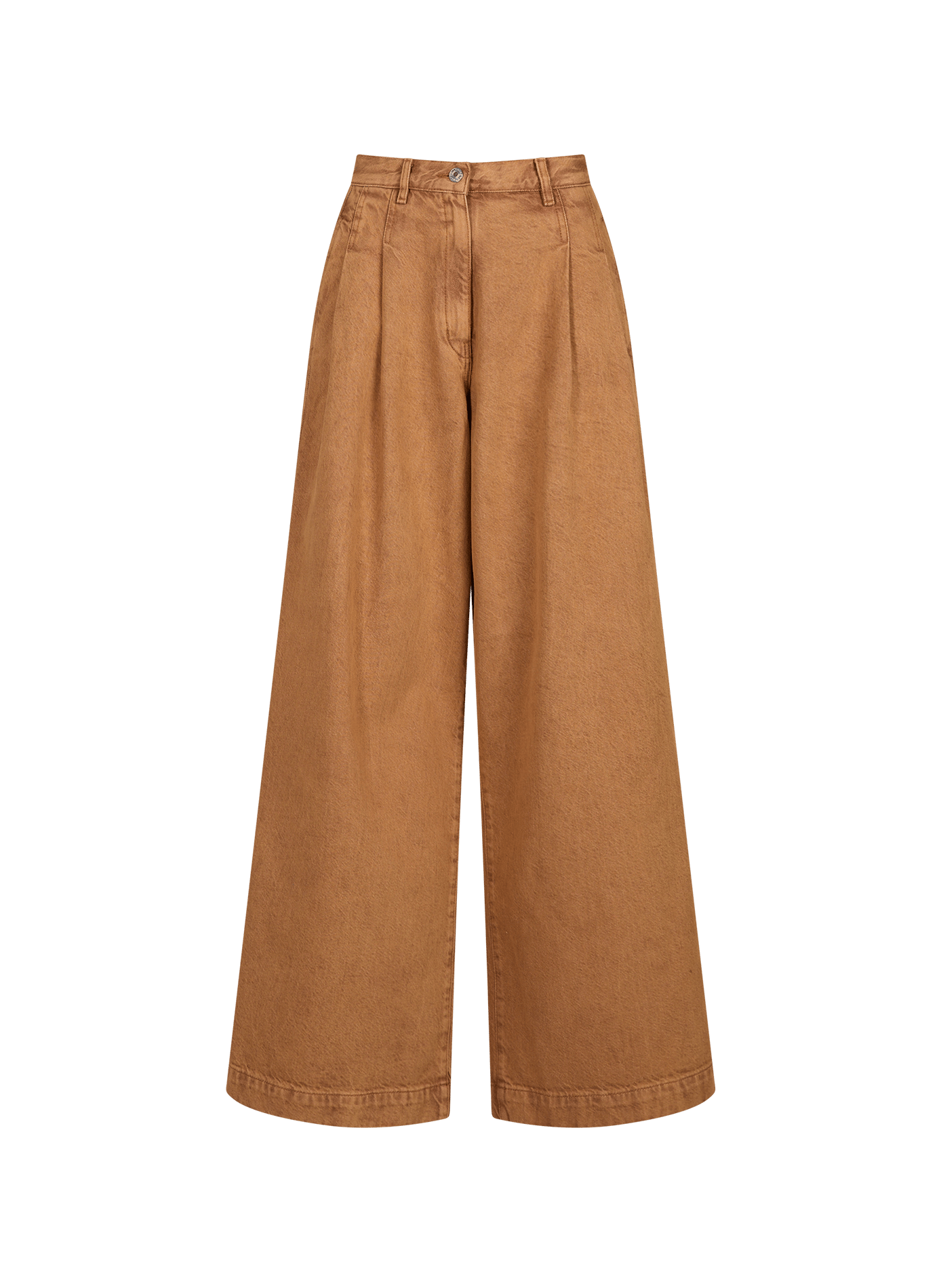 Wide cotton jeans BELLEROSE Brown