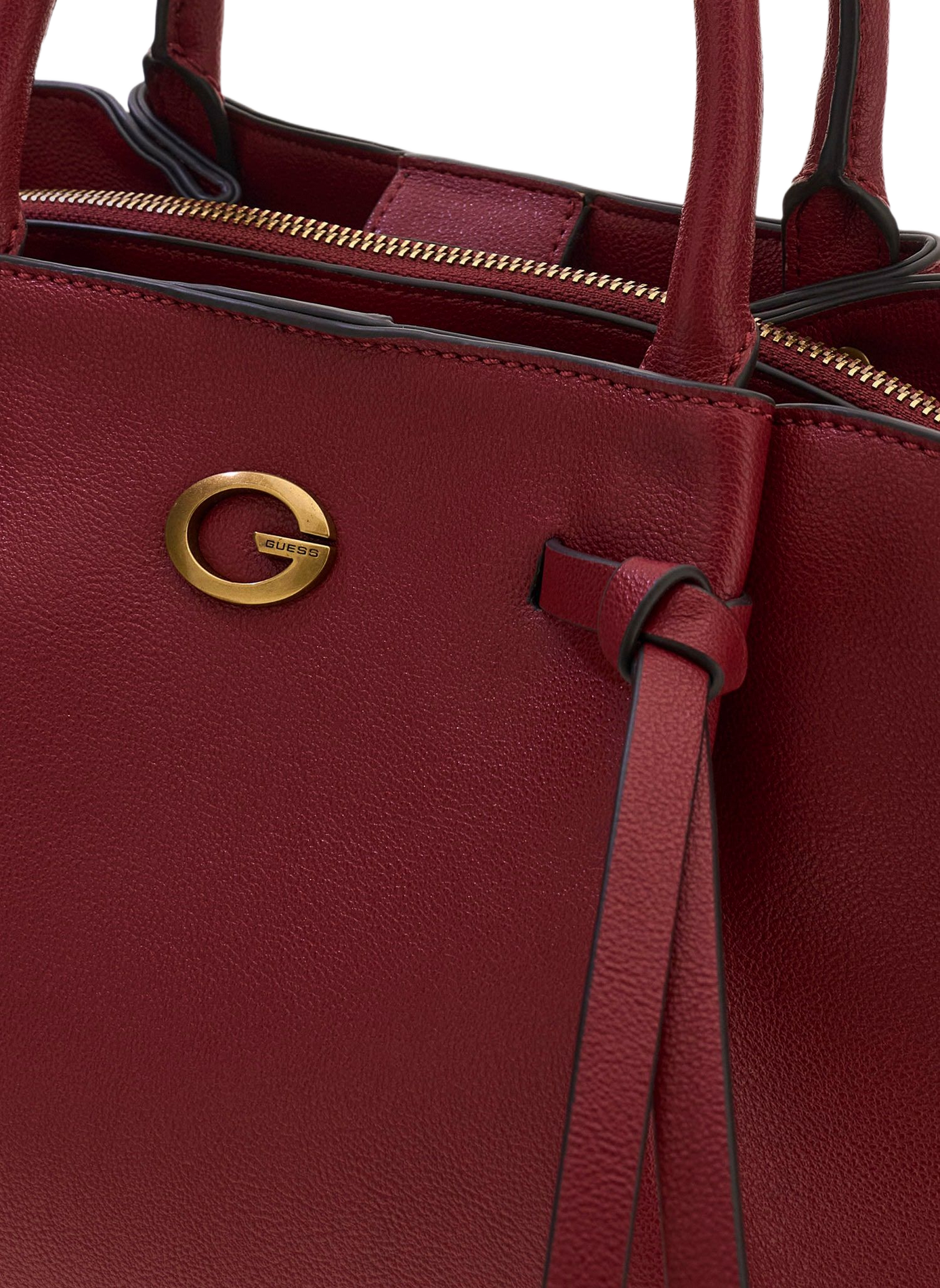 Sac à main effet cuir GUESS Rouge