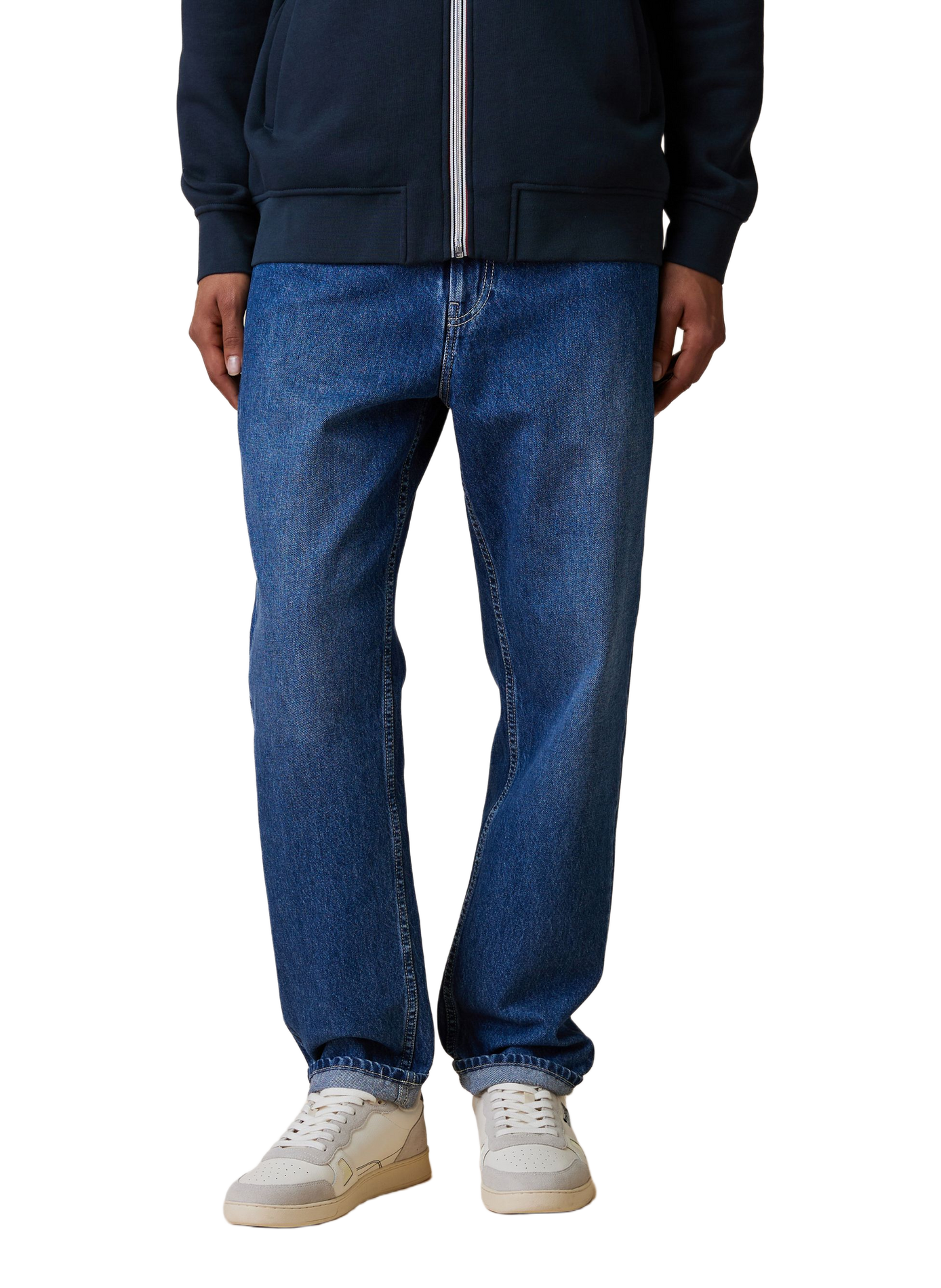 Jeans slim en coton FAGUO Bleu