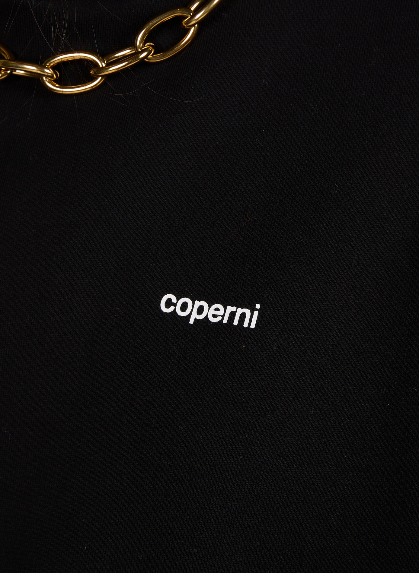 Printed cotton hoodie COPERNI Black