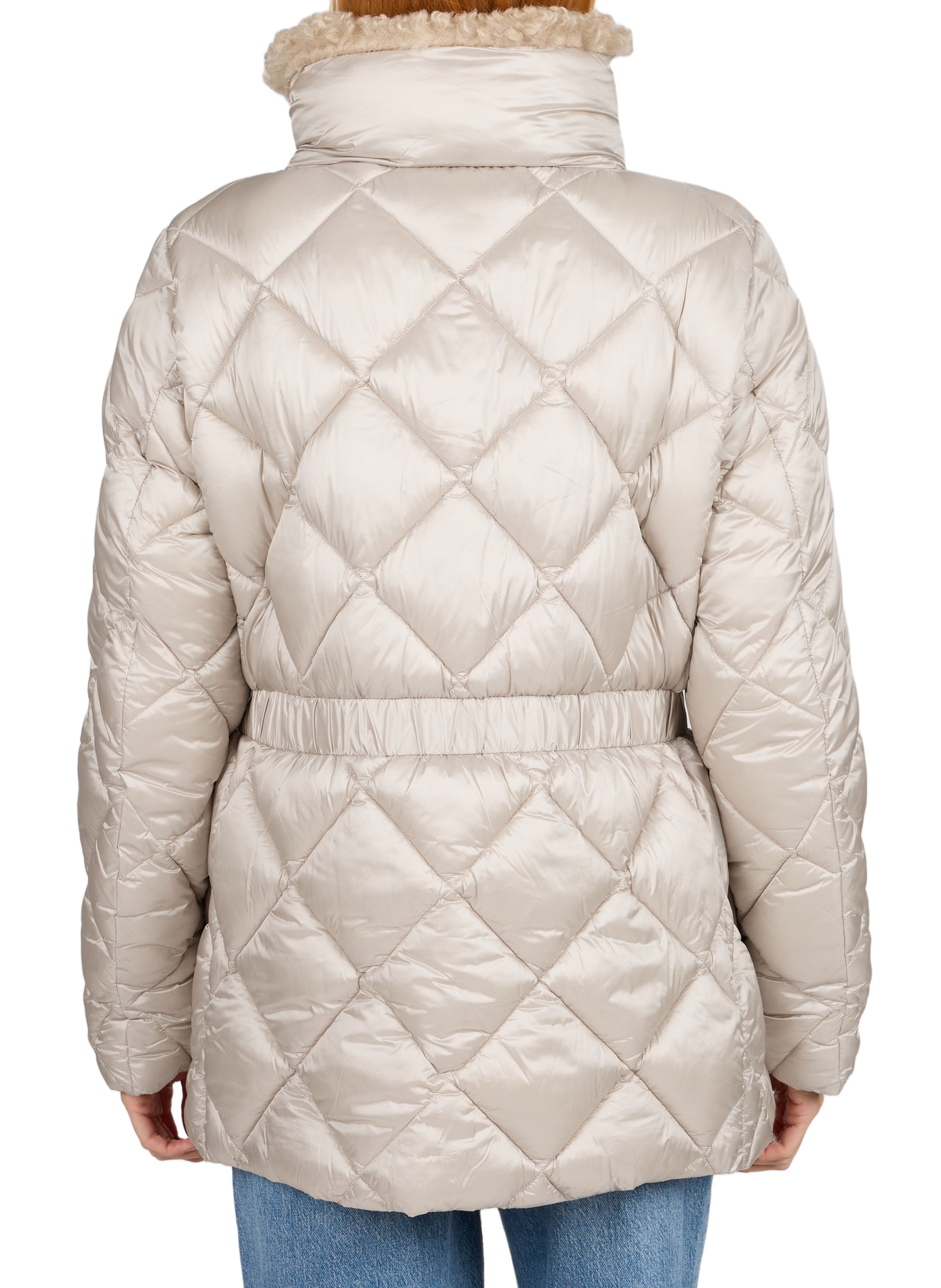 Gerade Daunenjacke mit Stehkragen SAVE THE DUCK Beige