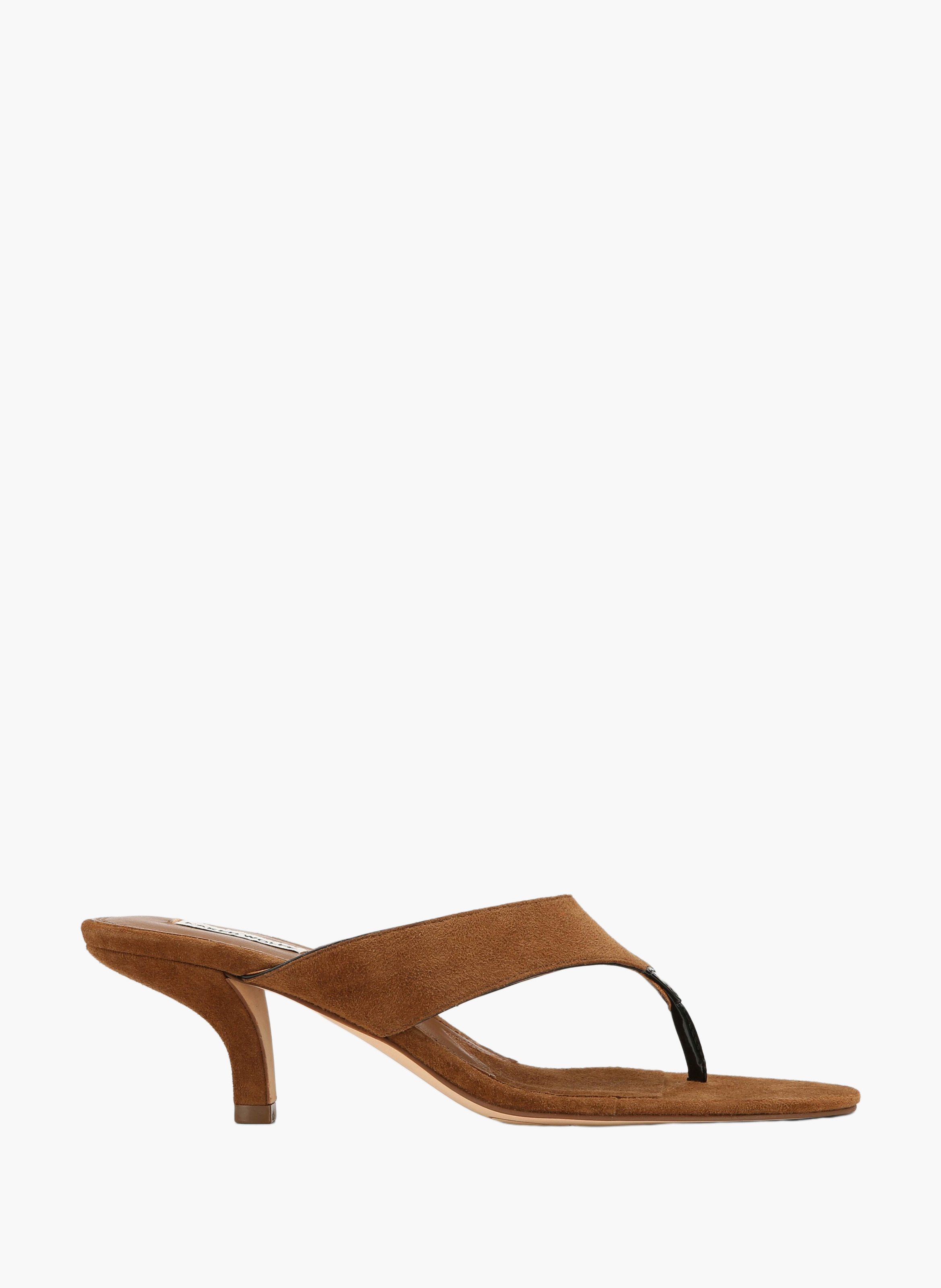 Marley Wildleder-High-Heels NAKED WOLFE Braun