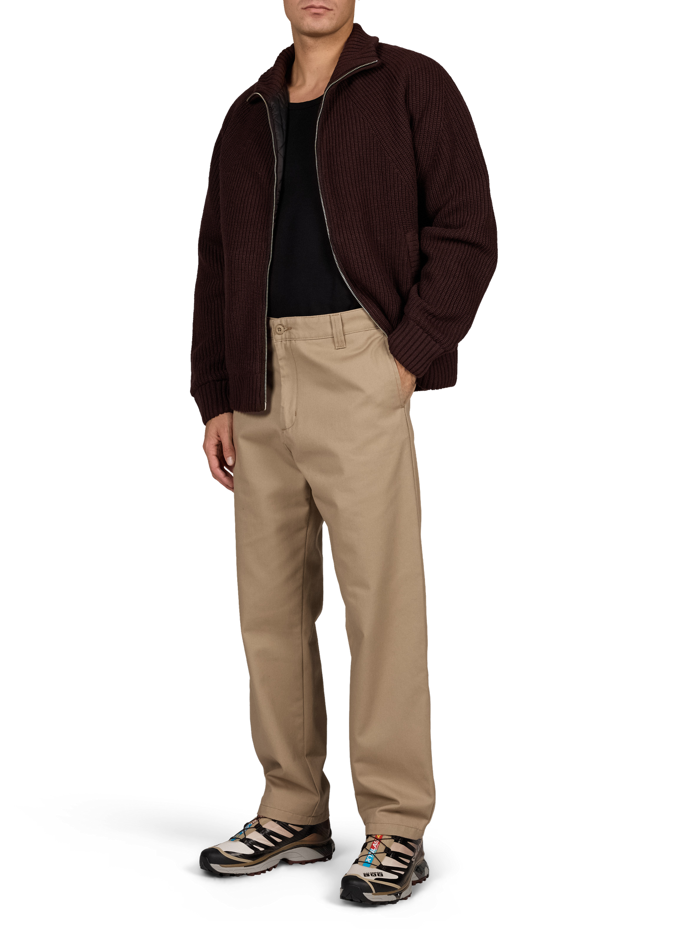 Straight cotton-blend trousers CARHARTT WIP Beige