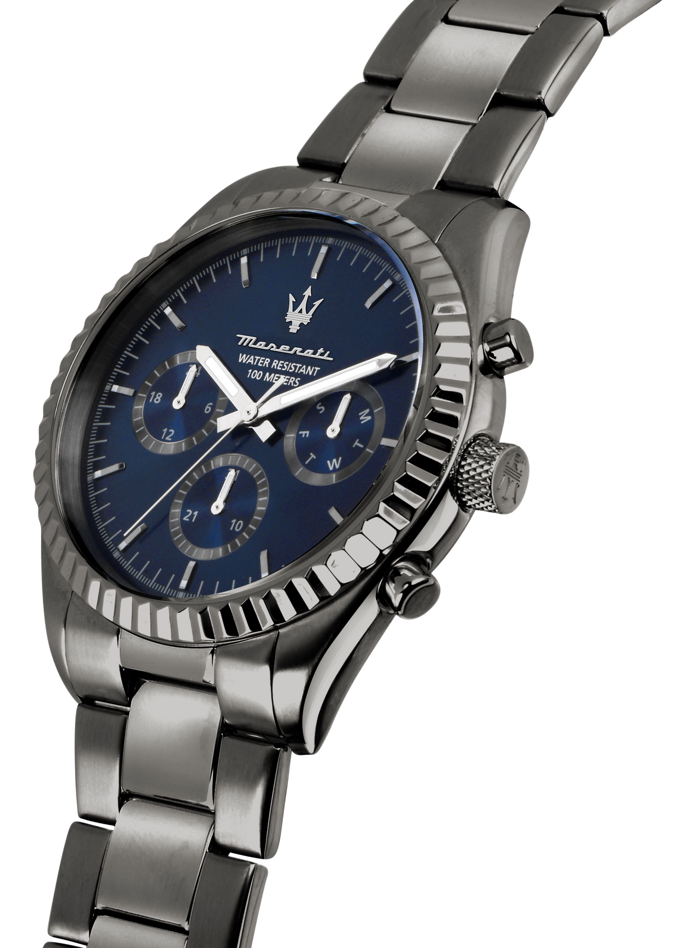 Montre quartz en acier inoxydable MASERATI Bleu