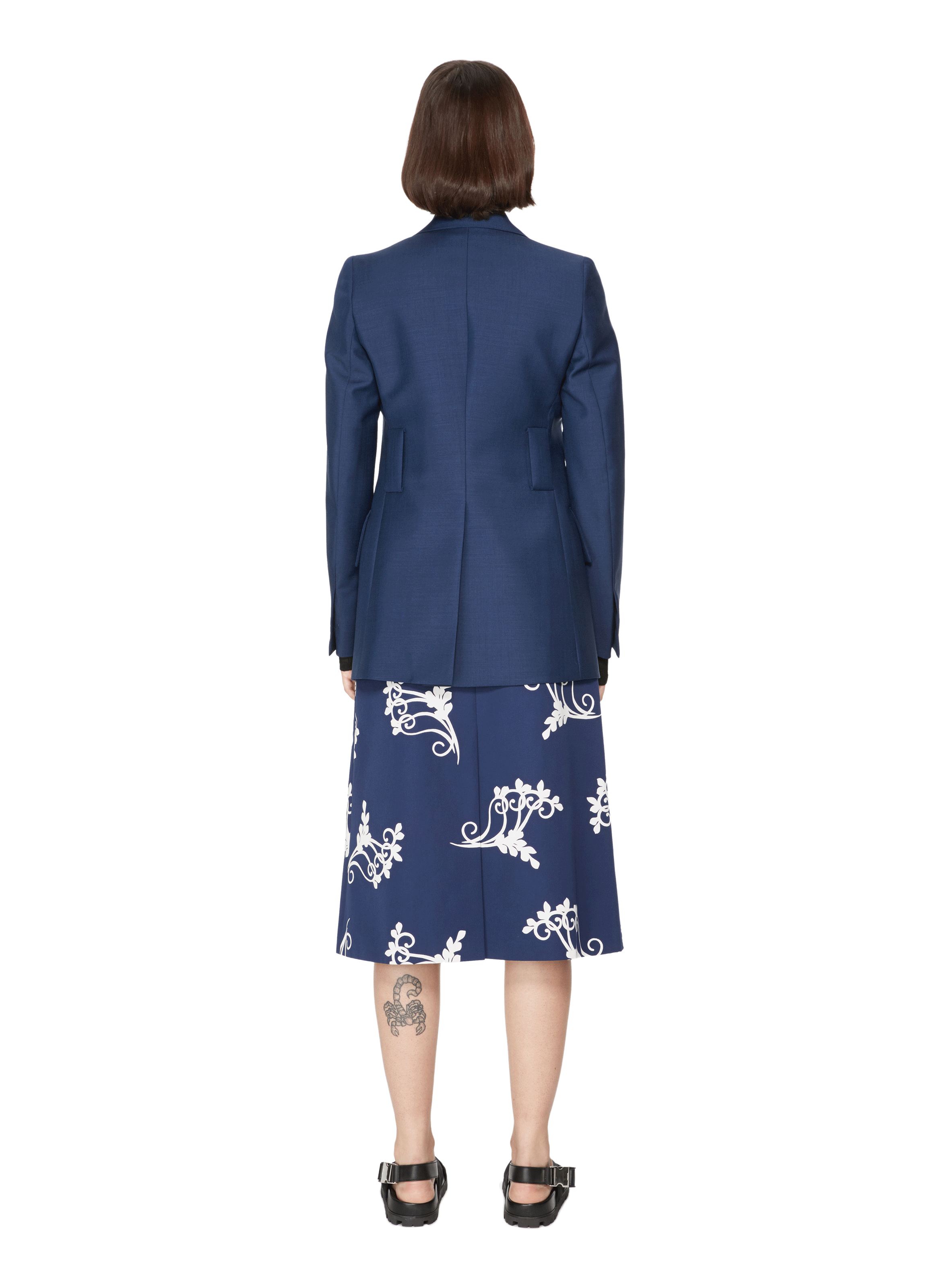 Mohair and wool Blazer PRADA Blue