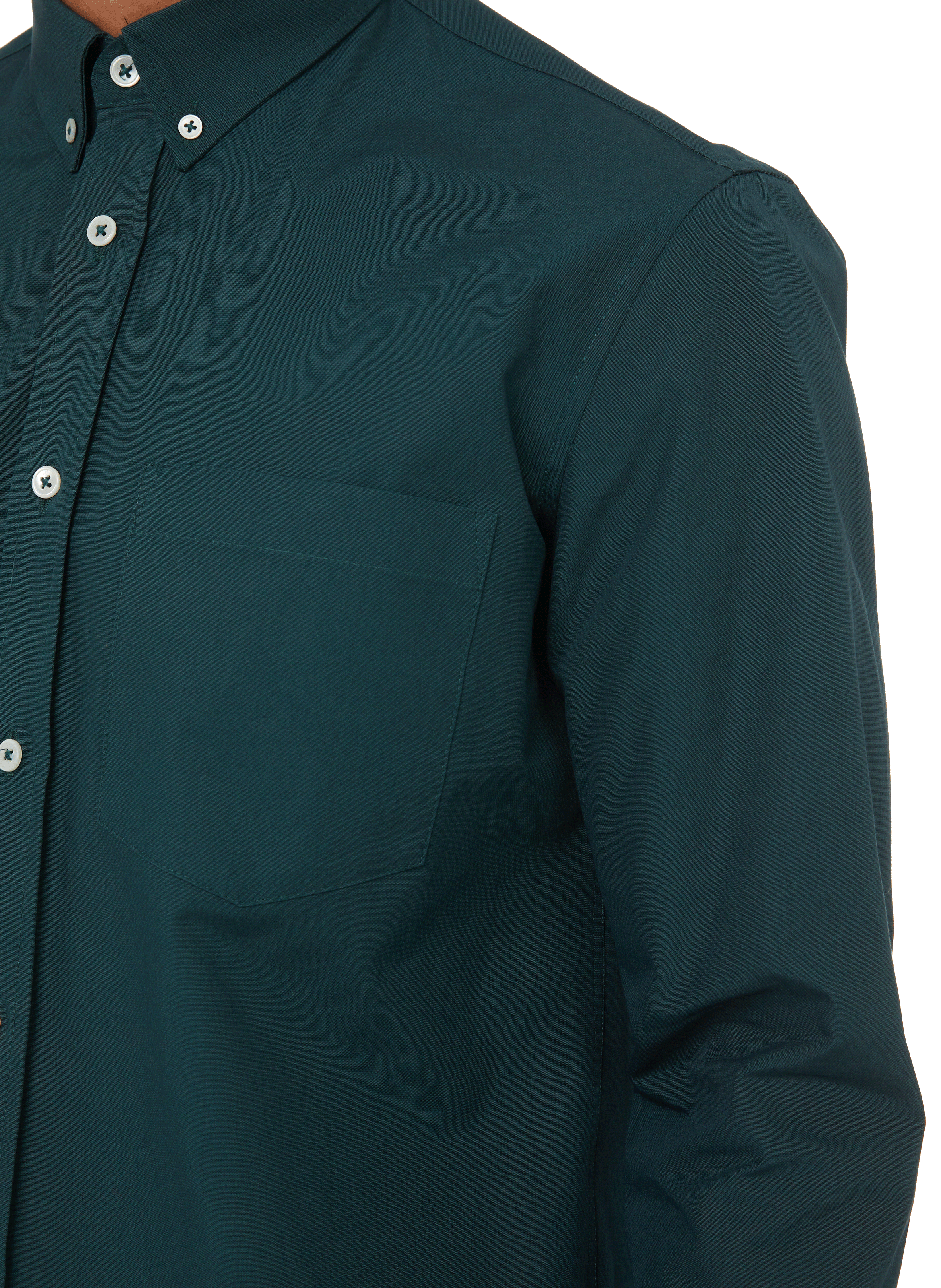 Cotton poplin shirt EDITIONS 102 Green