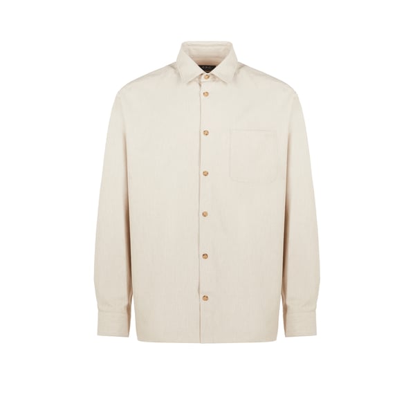 Chemise Malo logo en flanelle de coton