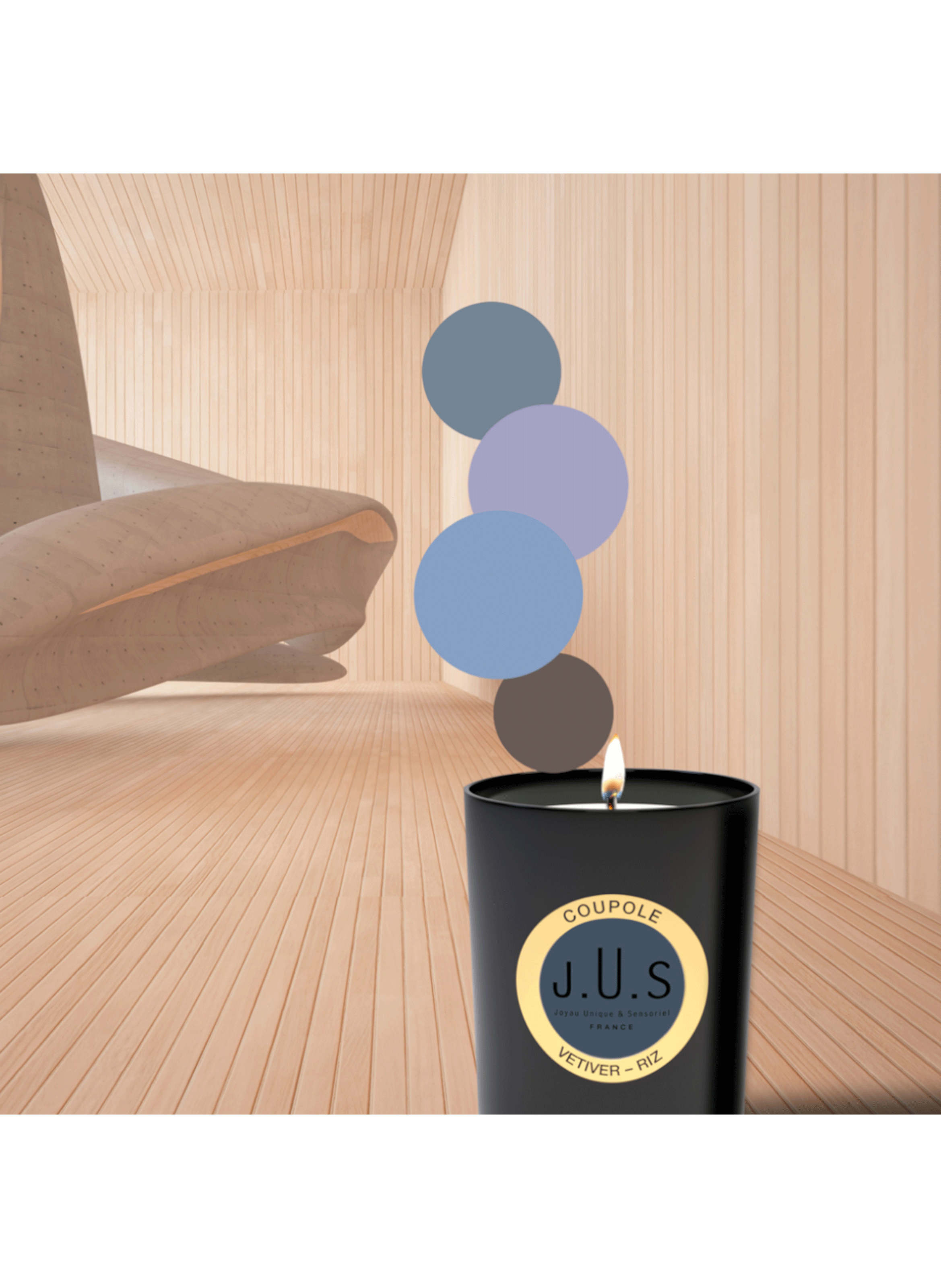 Coupole candle J.U.S No color