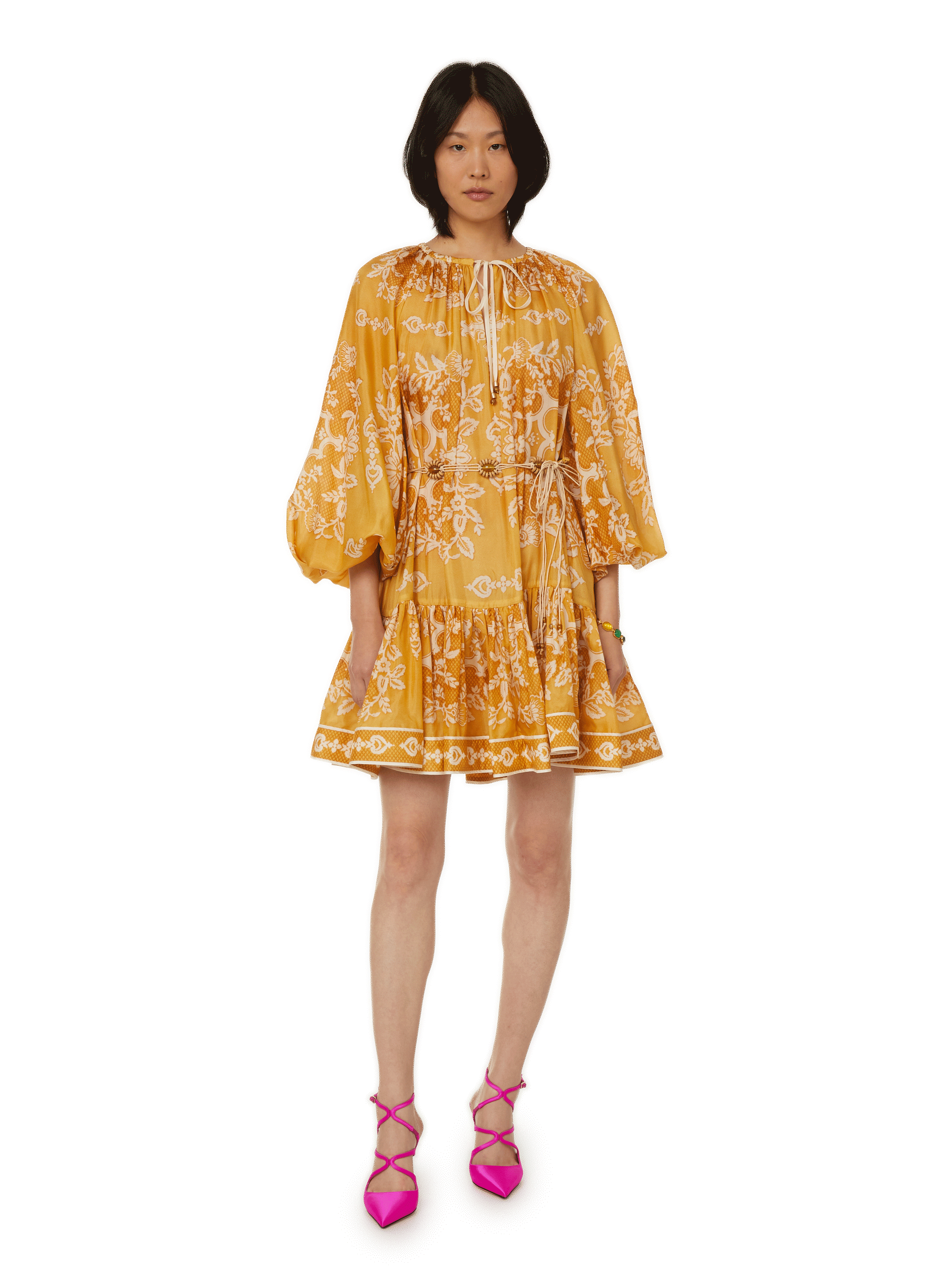 Robe courte en soie ZIMMERMANN