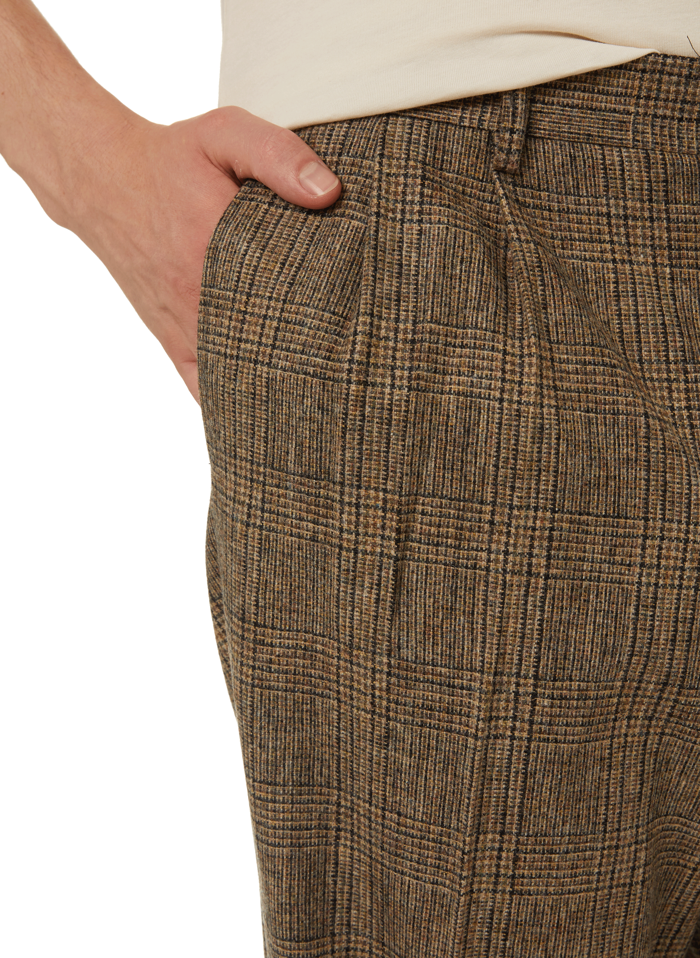 Wool-blend suit trousers SAISON 1865 Beige