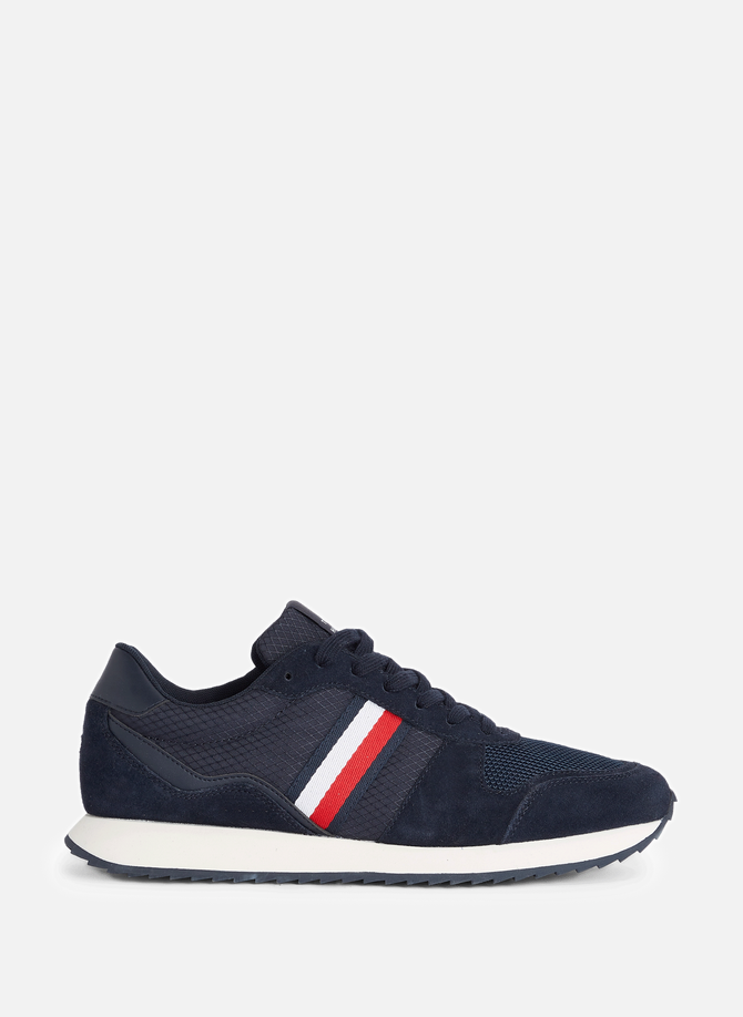 Mixed suede running sneakers TOMMY HILFIGER