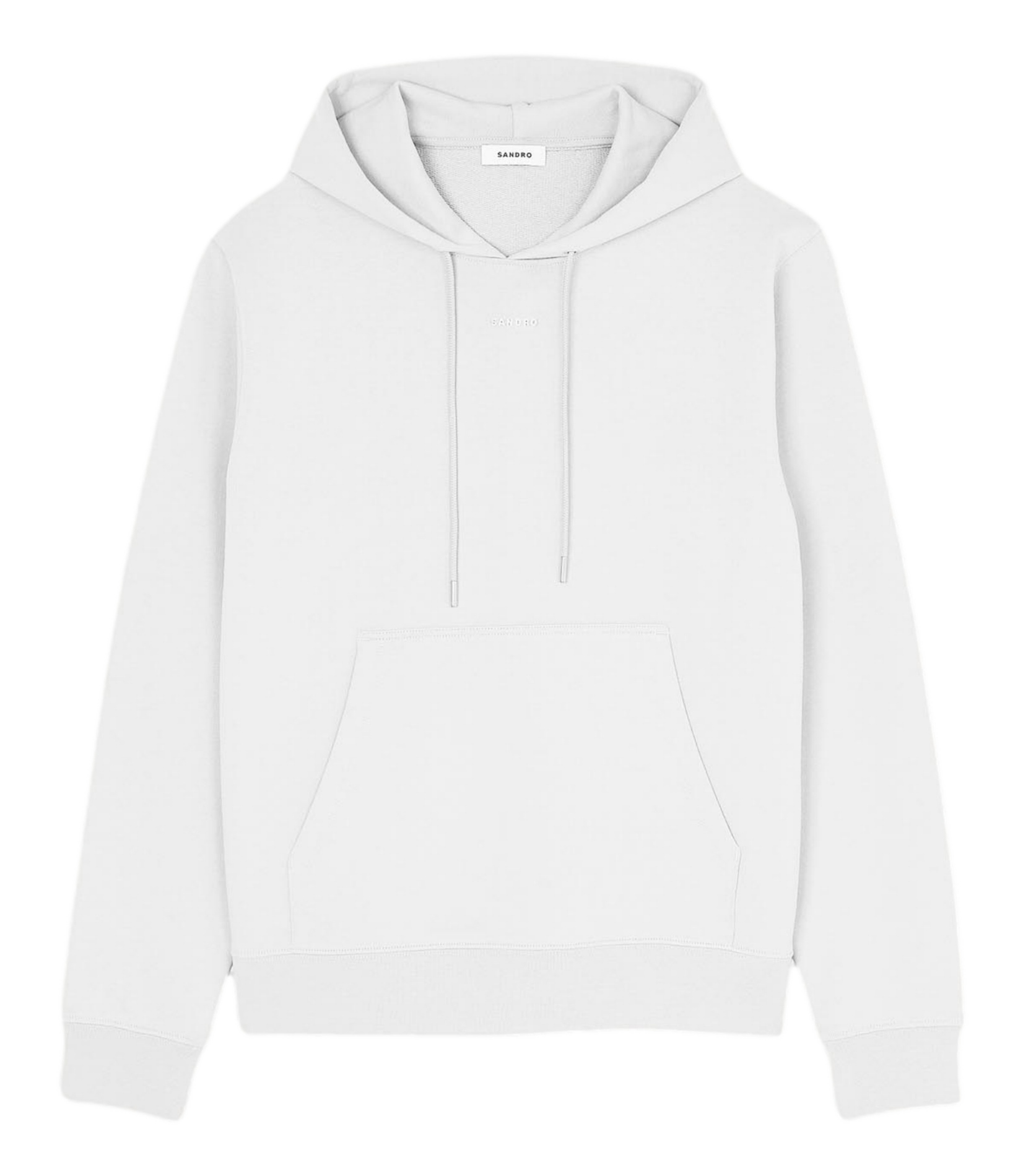 Sweat droit en coton SANDRO Blanc