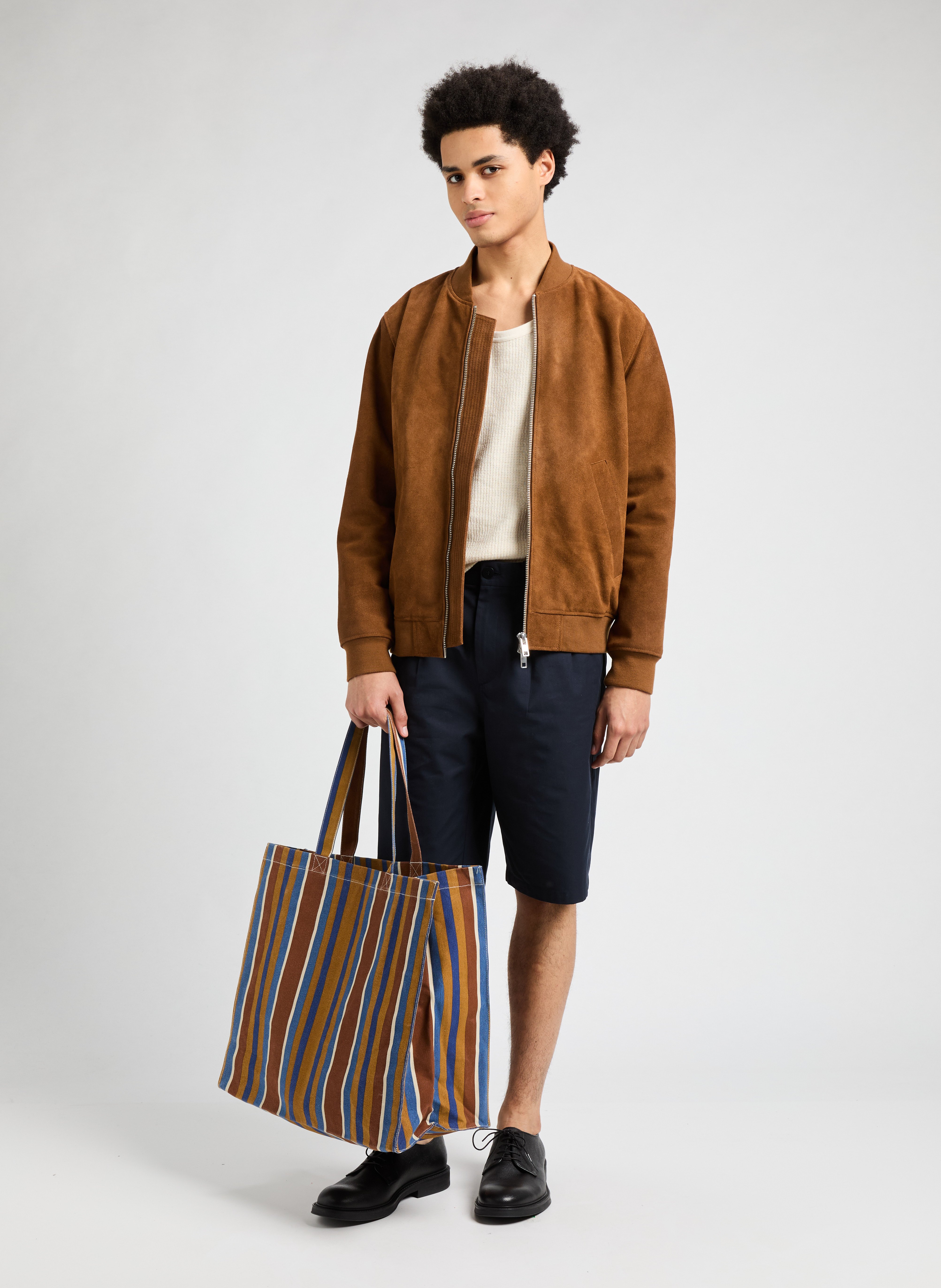 Fann leather jacket SAISON 1865 Beige