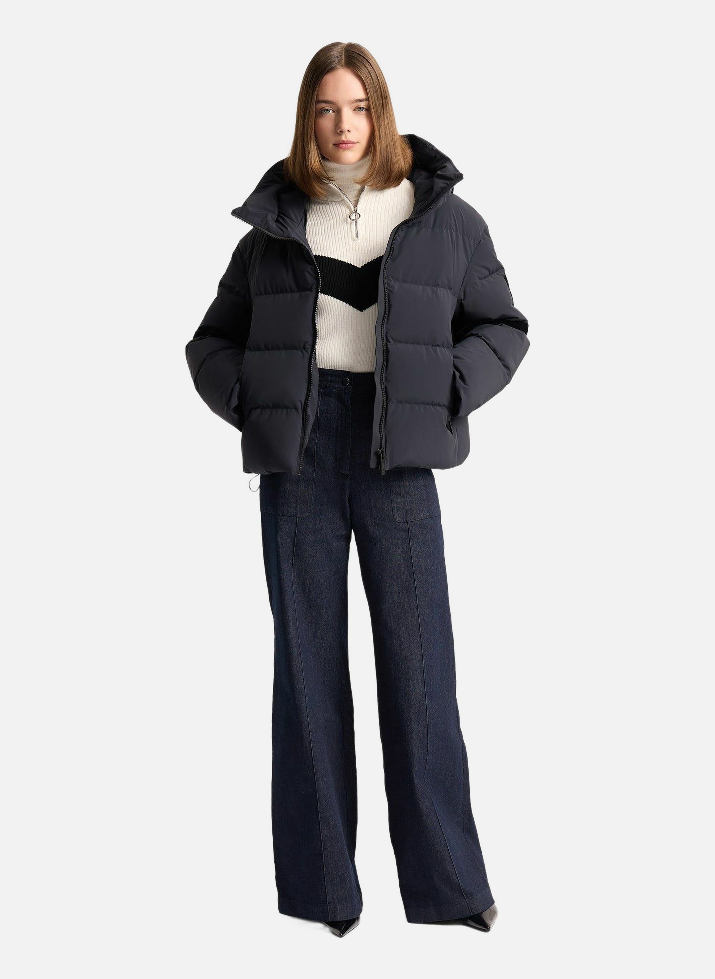 Doudoune barsy col montant coupe regular  Noir