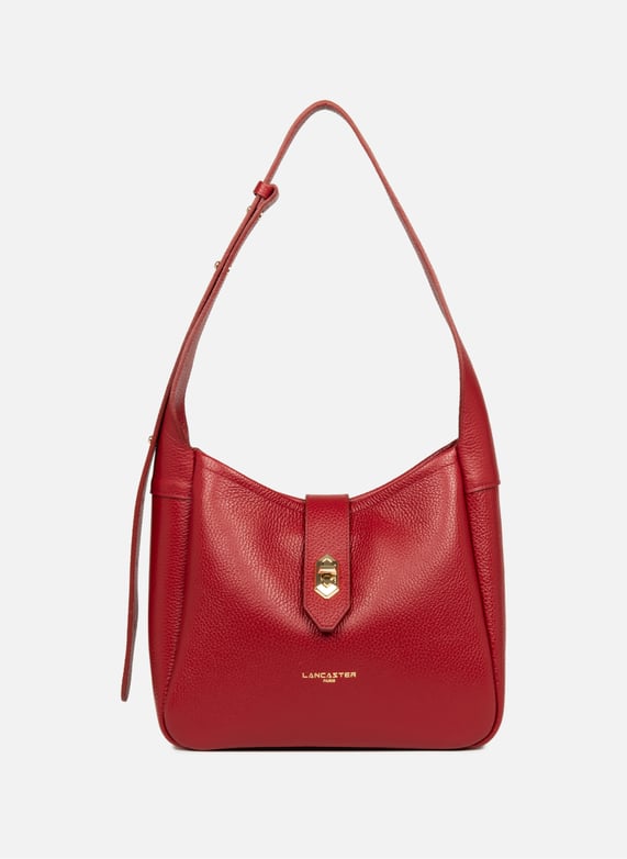 Petit sac seau - top double | Rouge by LANCASTER Petit sac seau - top double Rouge