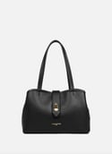 M tote bag - Top Double  Noir - in - nude
