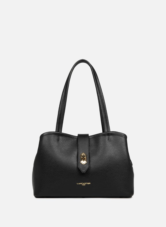 Sac cabas épaule - top double Noir by LANCASTER LANCASTER Sac cabas épaule - top double Noir