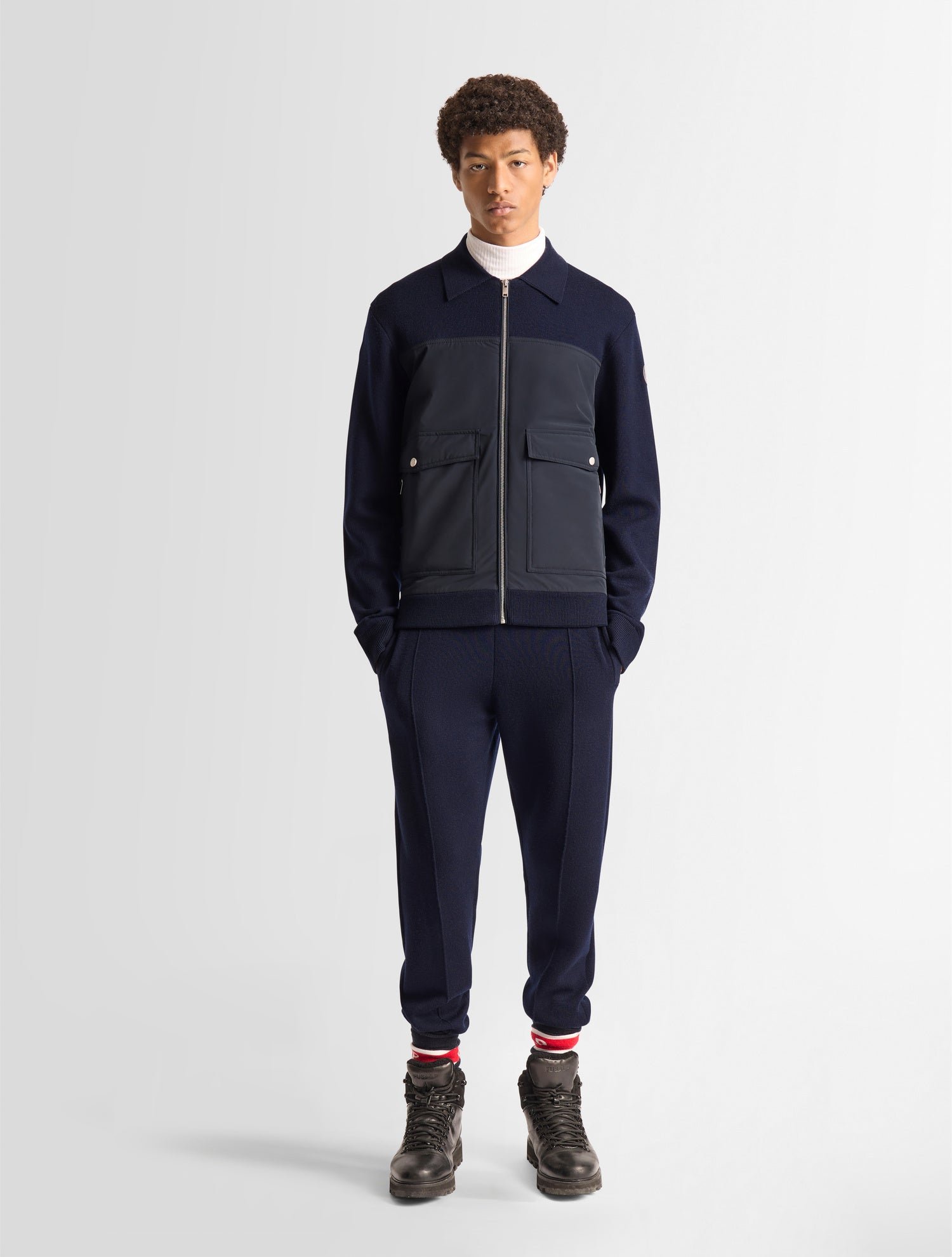 Veste eptona col tailleur coupe regular FUSALP Bleu