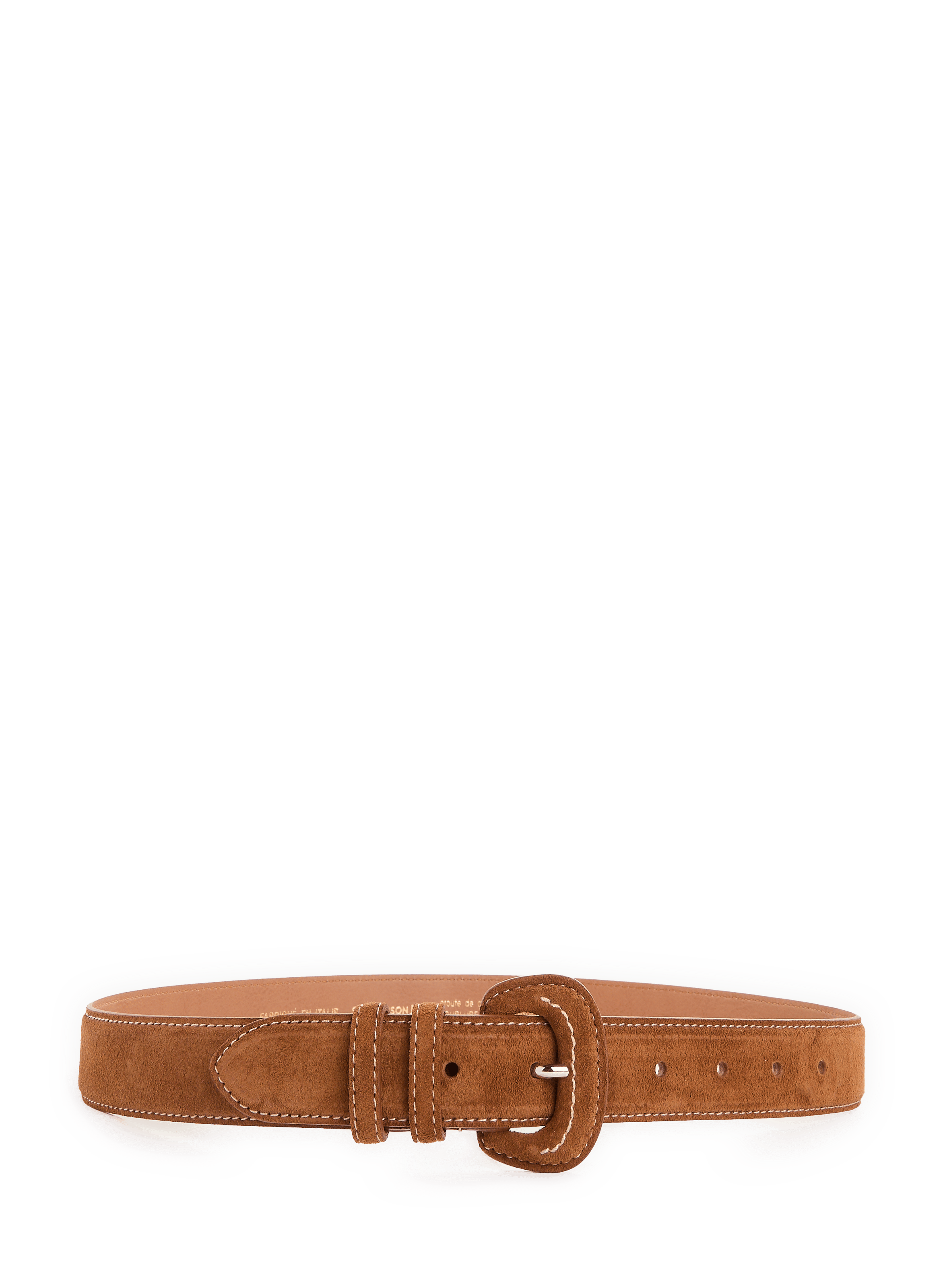 Suede leather belt SAISON 1865 Brown