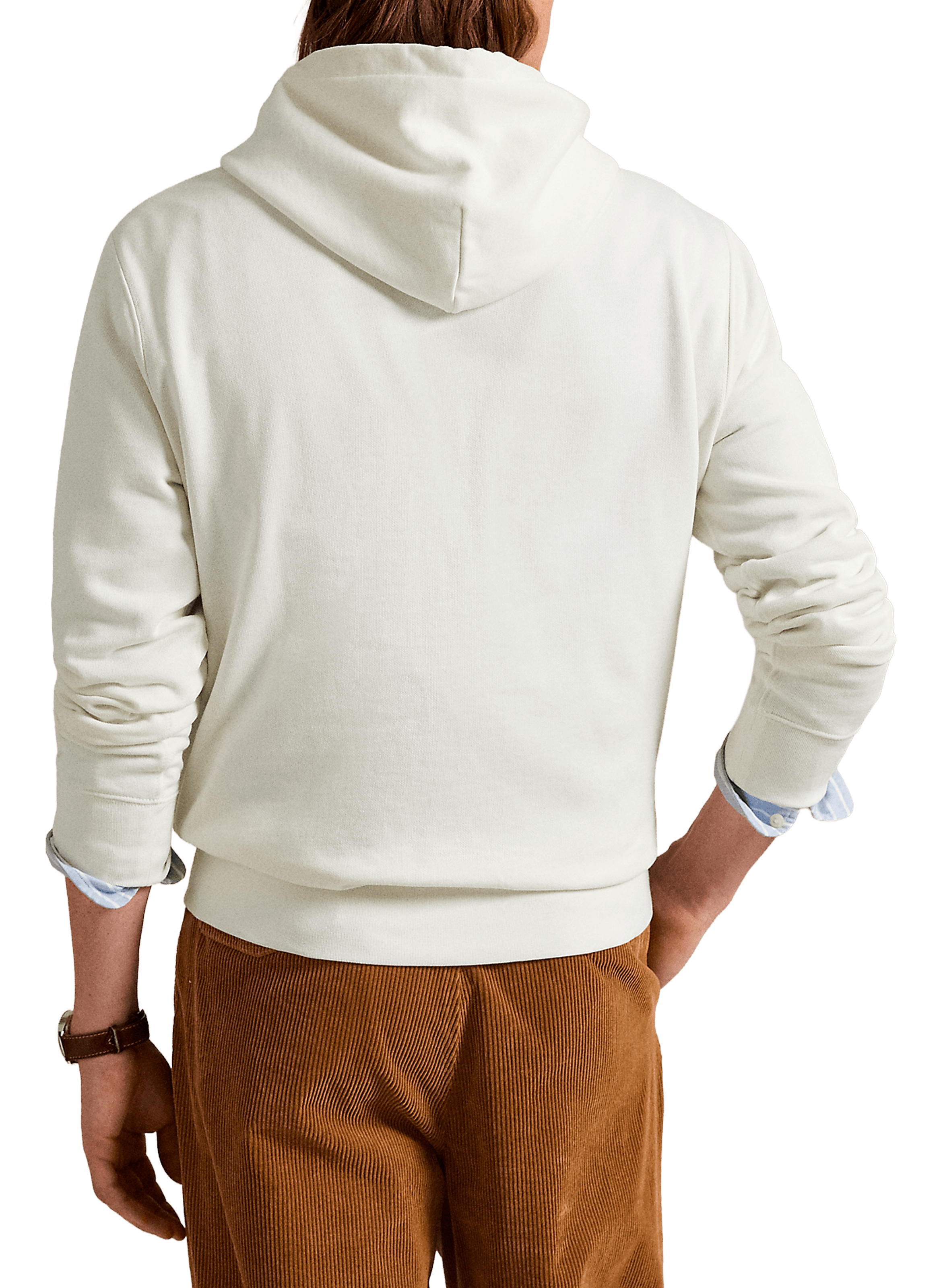 Sweat à capuche en coton mélangé POLO RALPH LAUREN Blanc