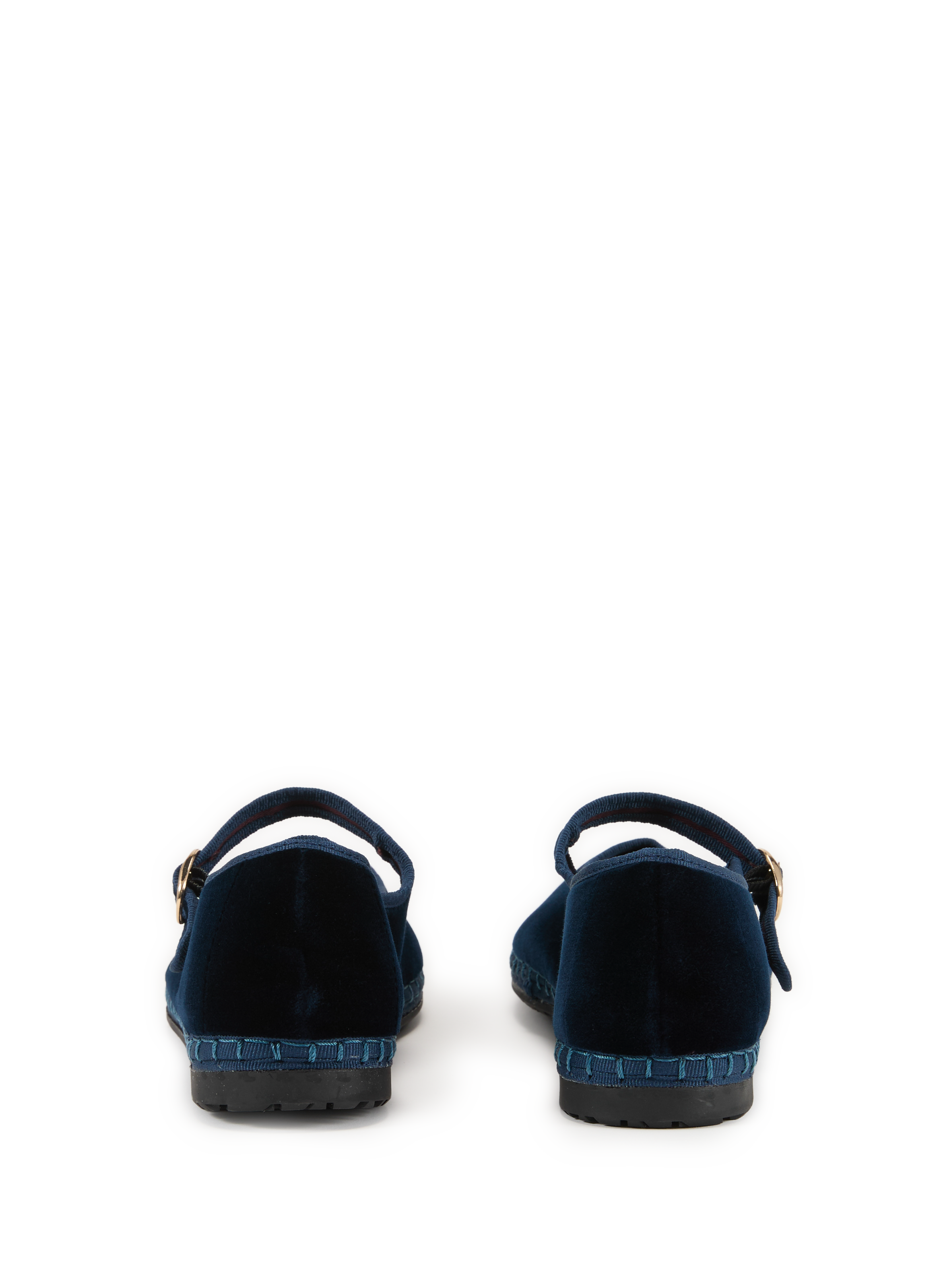 Ballerines à boucle ajustable en coton mélangé FLABELUS Bleu