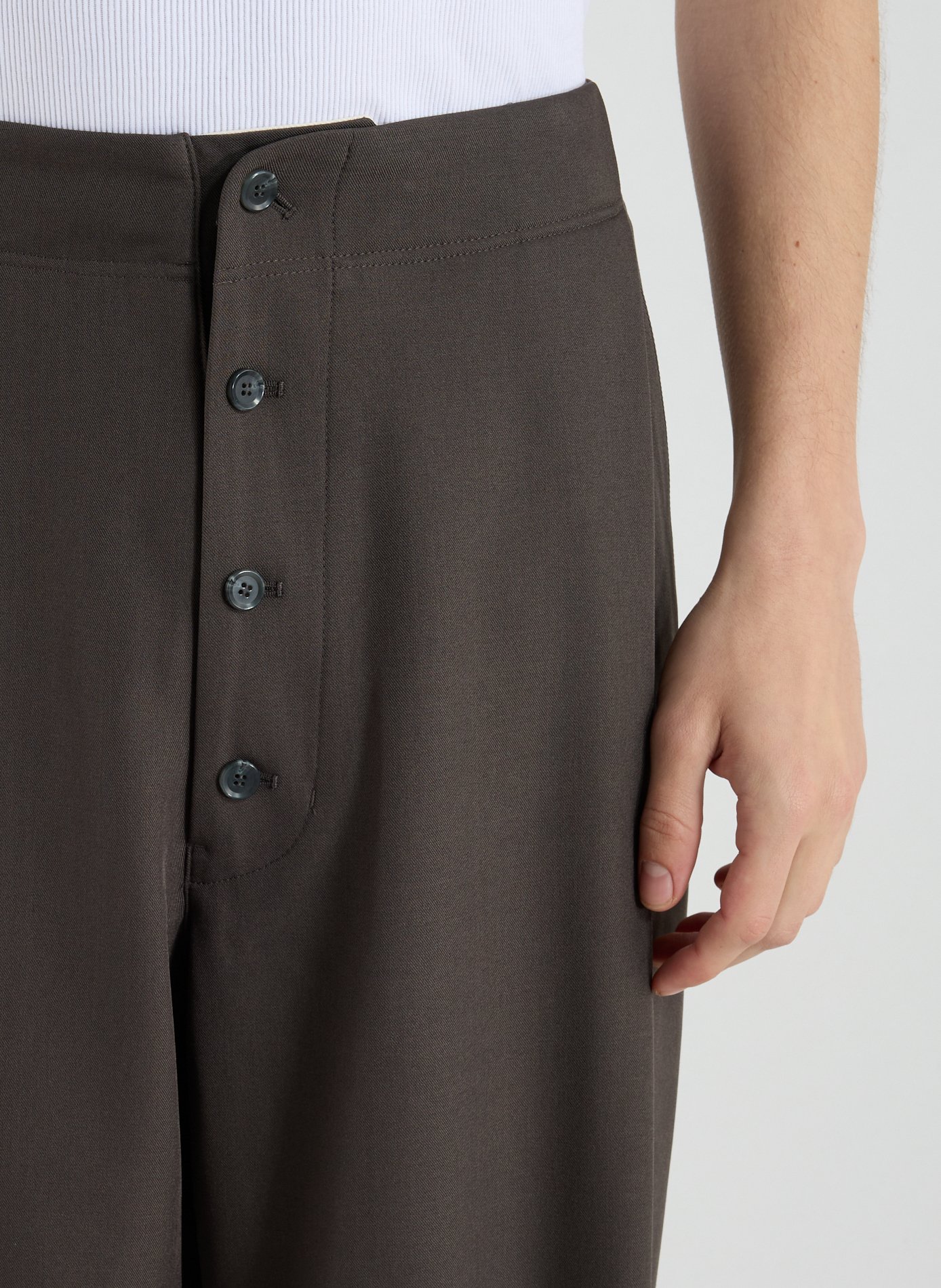 Plain wide-leg Trousers MERELY MADE Grey