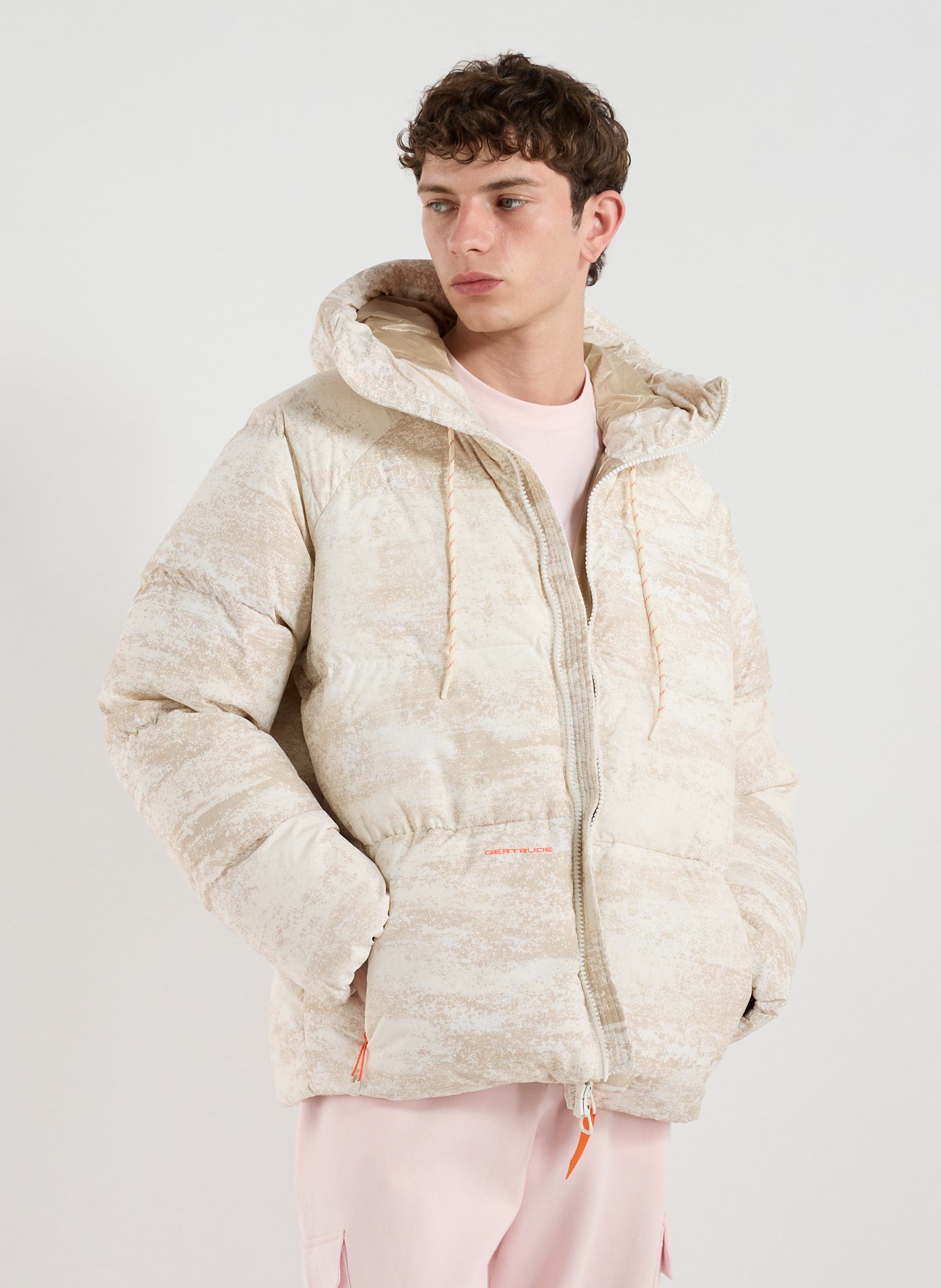 GERTRUDE ET GASTON Hooded padded jacket White