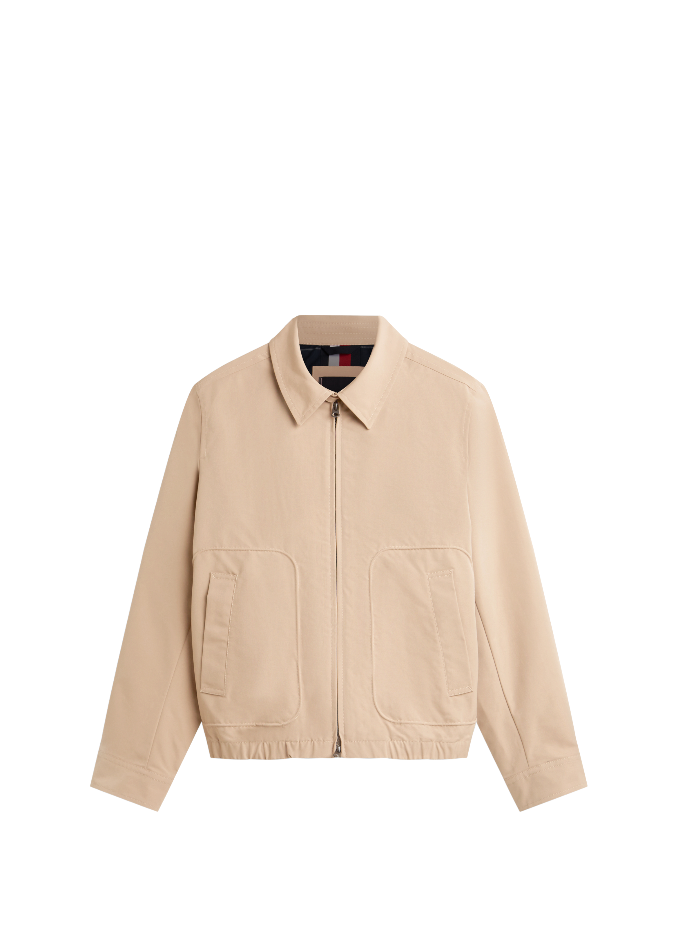 Short Lightweight Zip-Up Jacket TOMMY HILFIGER Beige